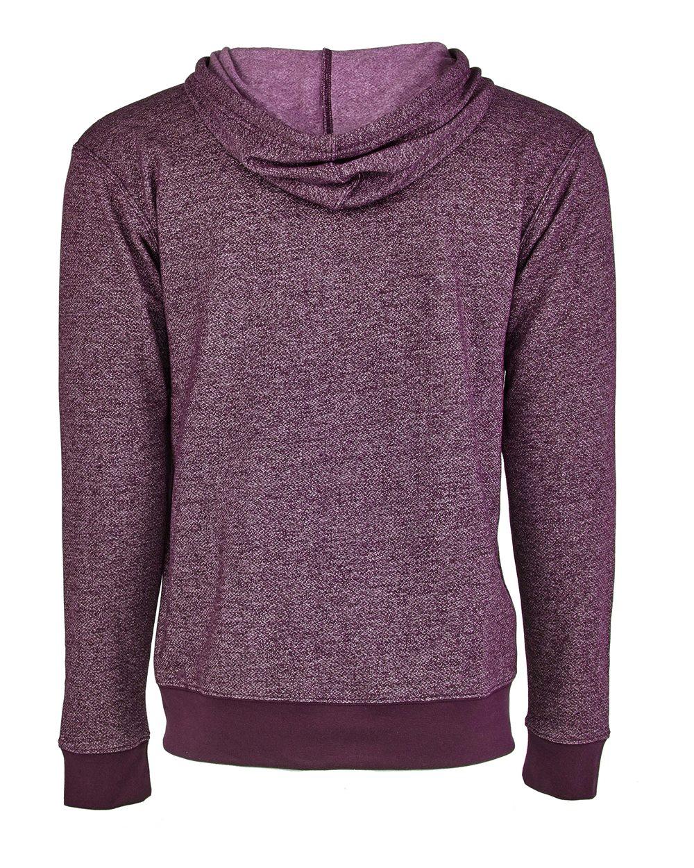 9600 Next Level Unisex Pacifica Full-Zip Hoodie - Back Image