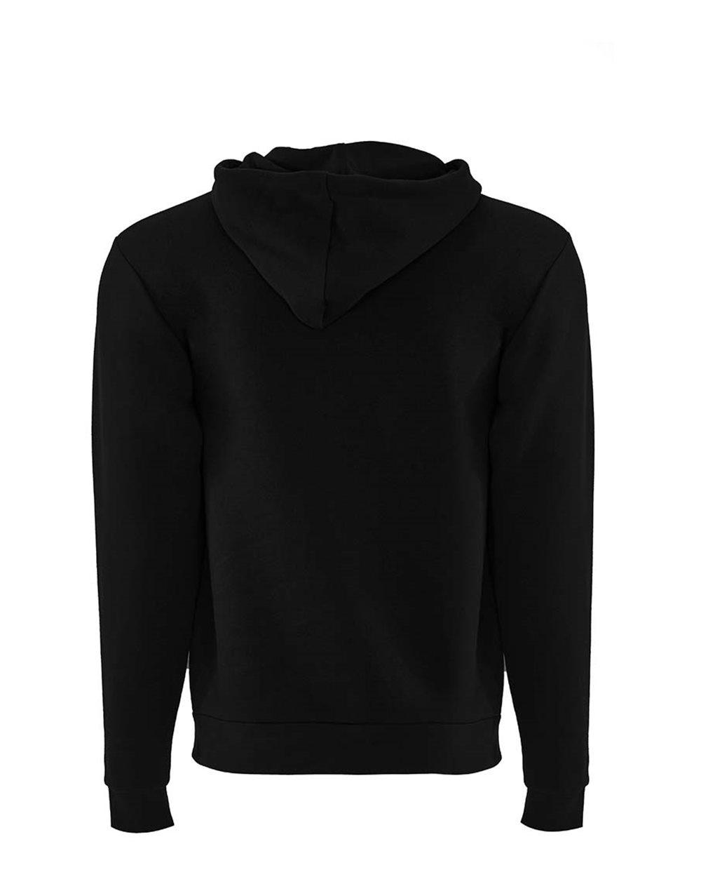 9602 Next Level Unisex Santa Cruz Full-Zip Hoodie - Back Image