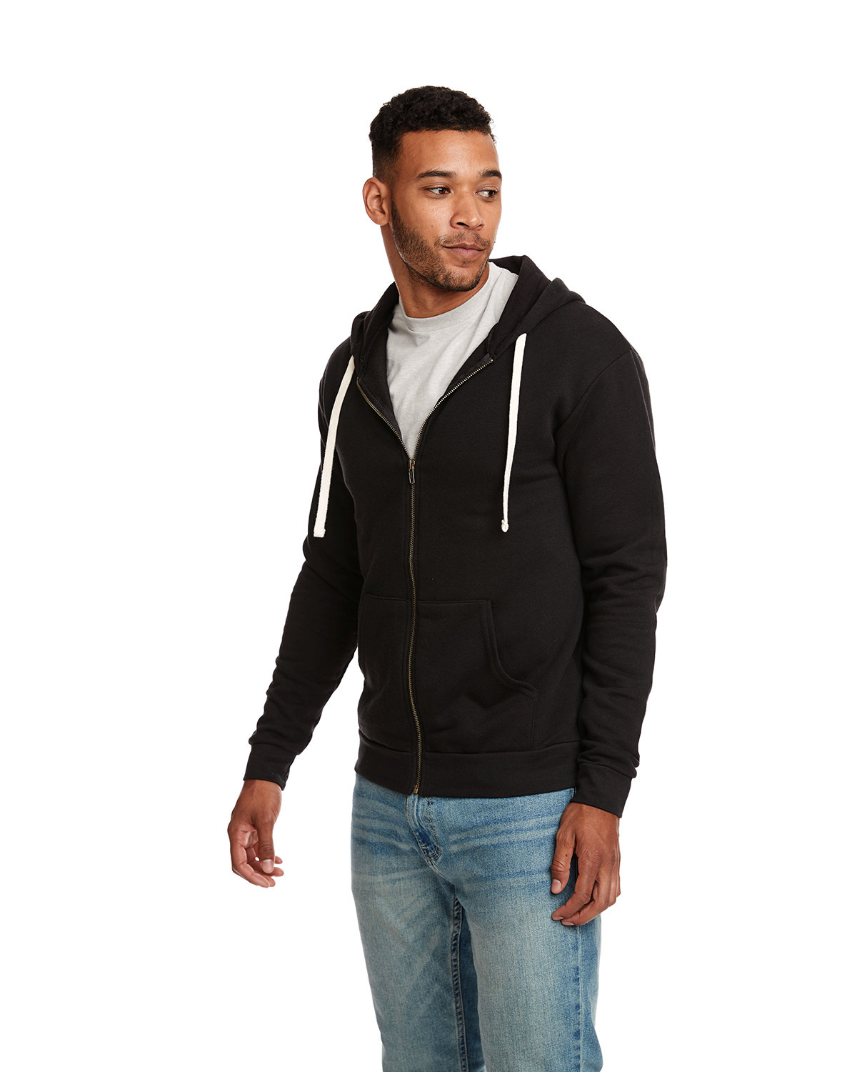 9602 Next Level Unisex Santa Cruz Full-Zip Hoodie - Siide Image