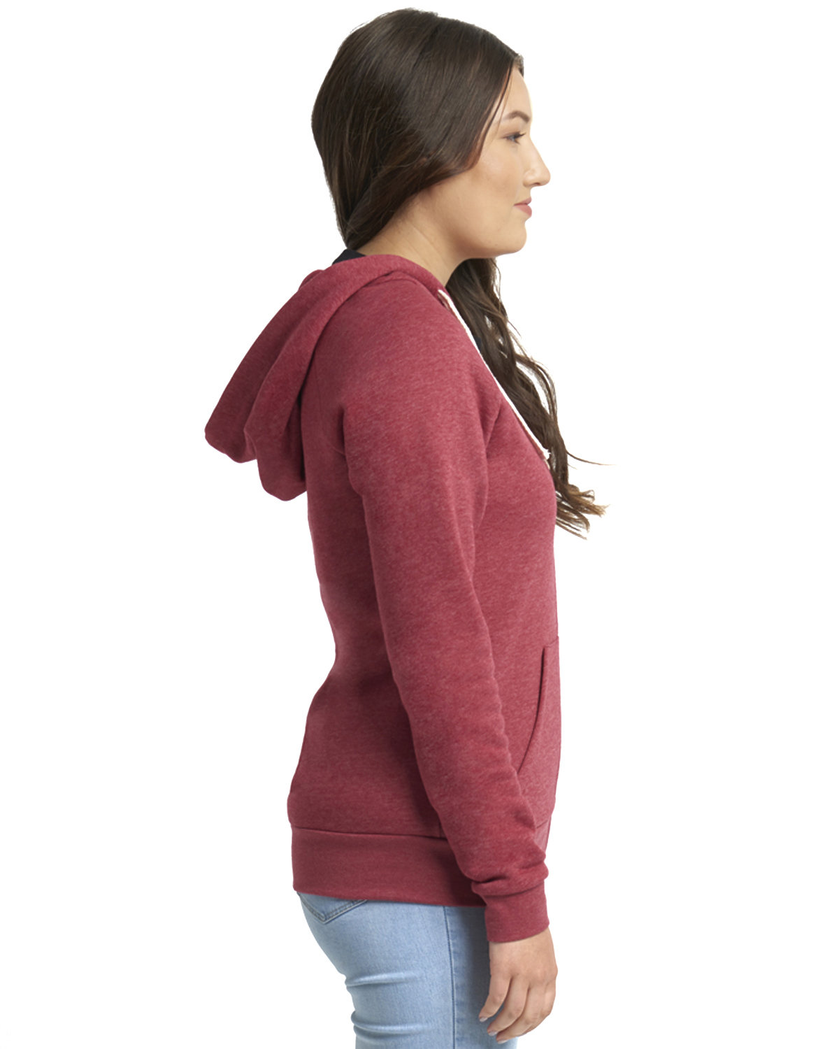 9603 Next Level Womens Malibu Raglan Full-Zip Hoodie - Siide Image