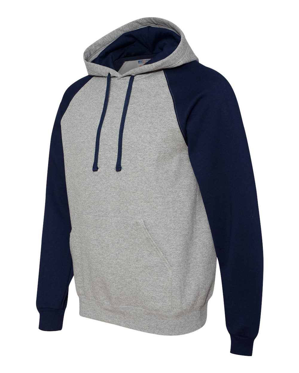 96CR Jerzees Nublend Colorblocked Raglan Hooded Sweatshirt - Siide Image