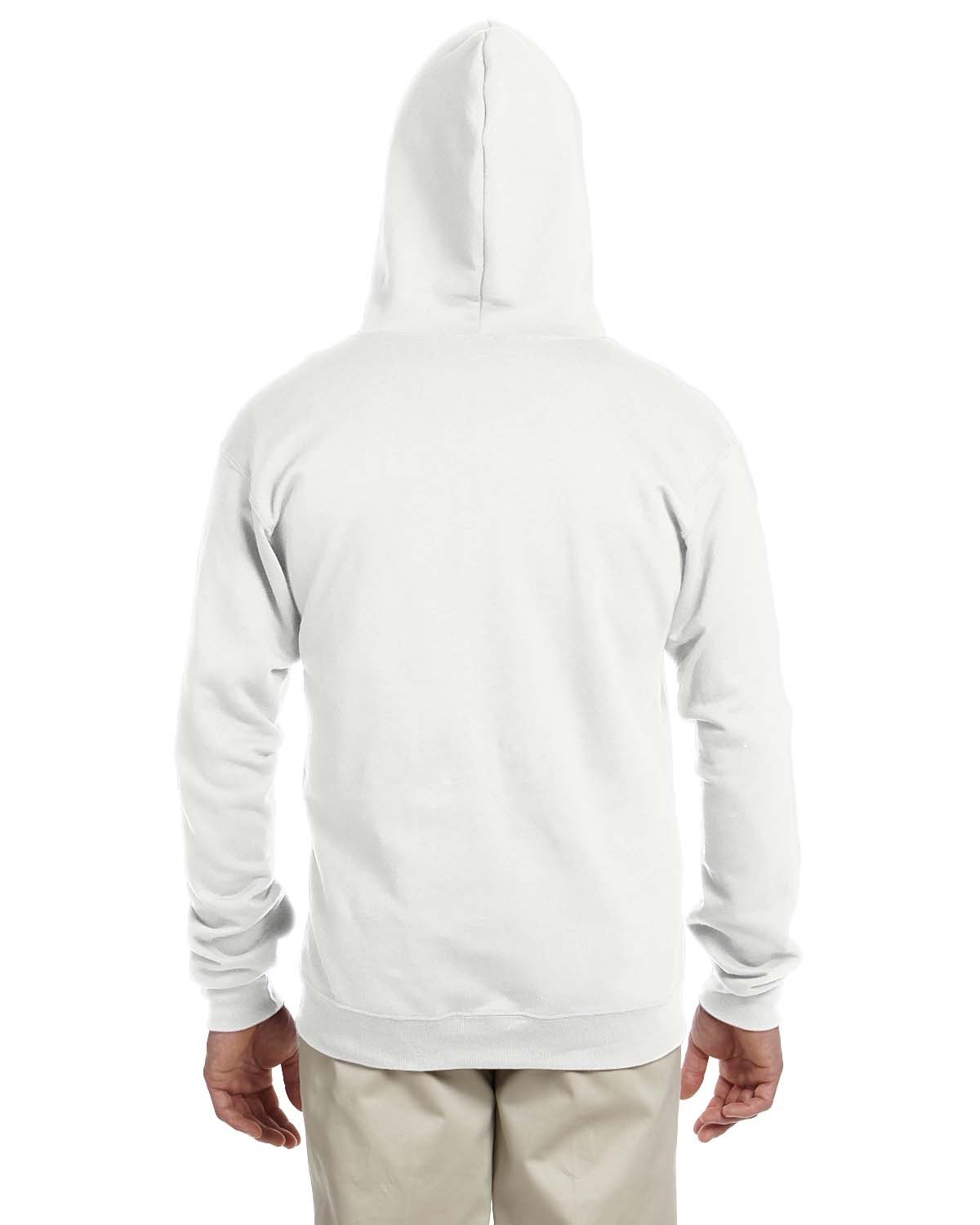 993 Jerzees Adult NuBlend Fleece Full-Zip Hooded Sweatshirt - Back Image