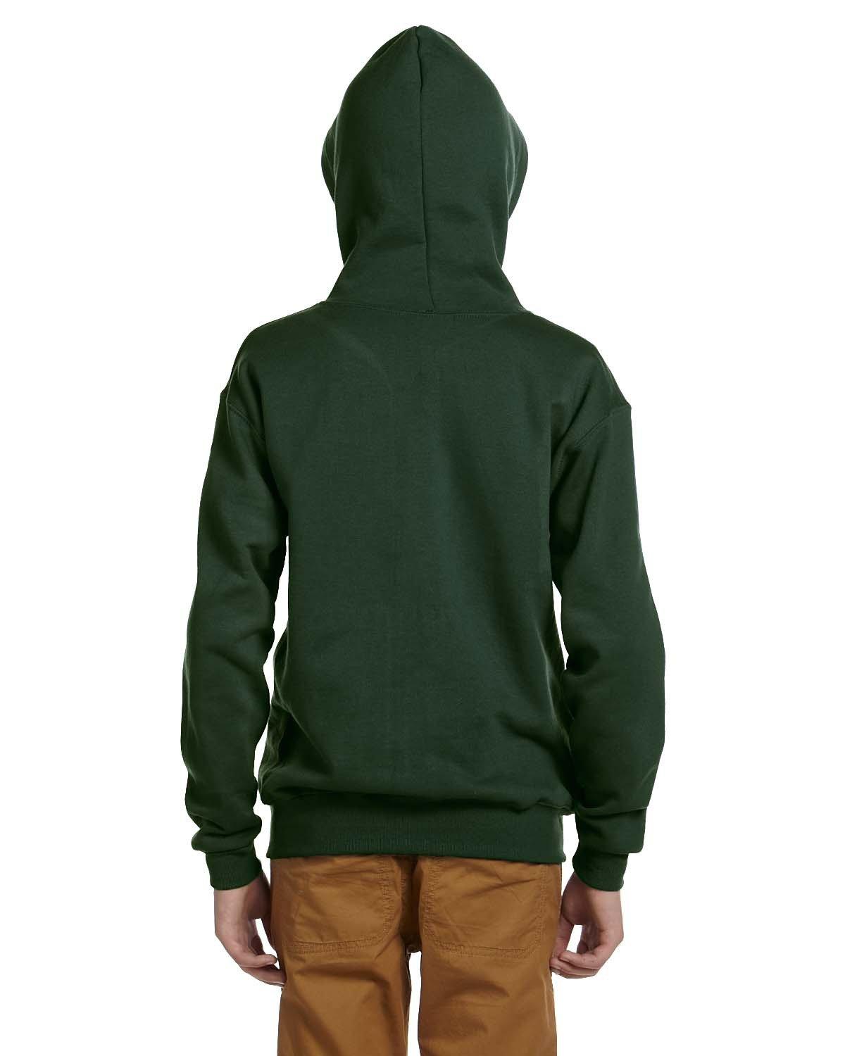 993B Jerzees Youth NuBlend Fleece Full-Zip Hooded Sweatshirt - Back Image