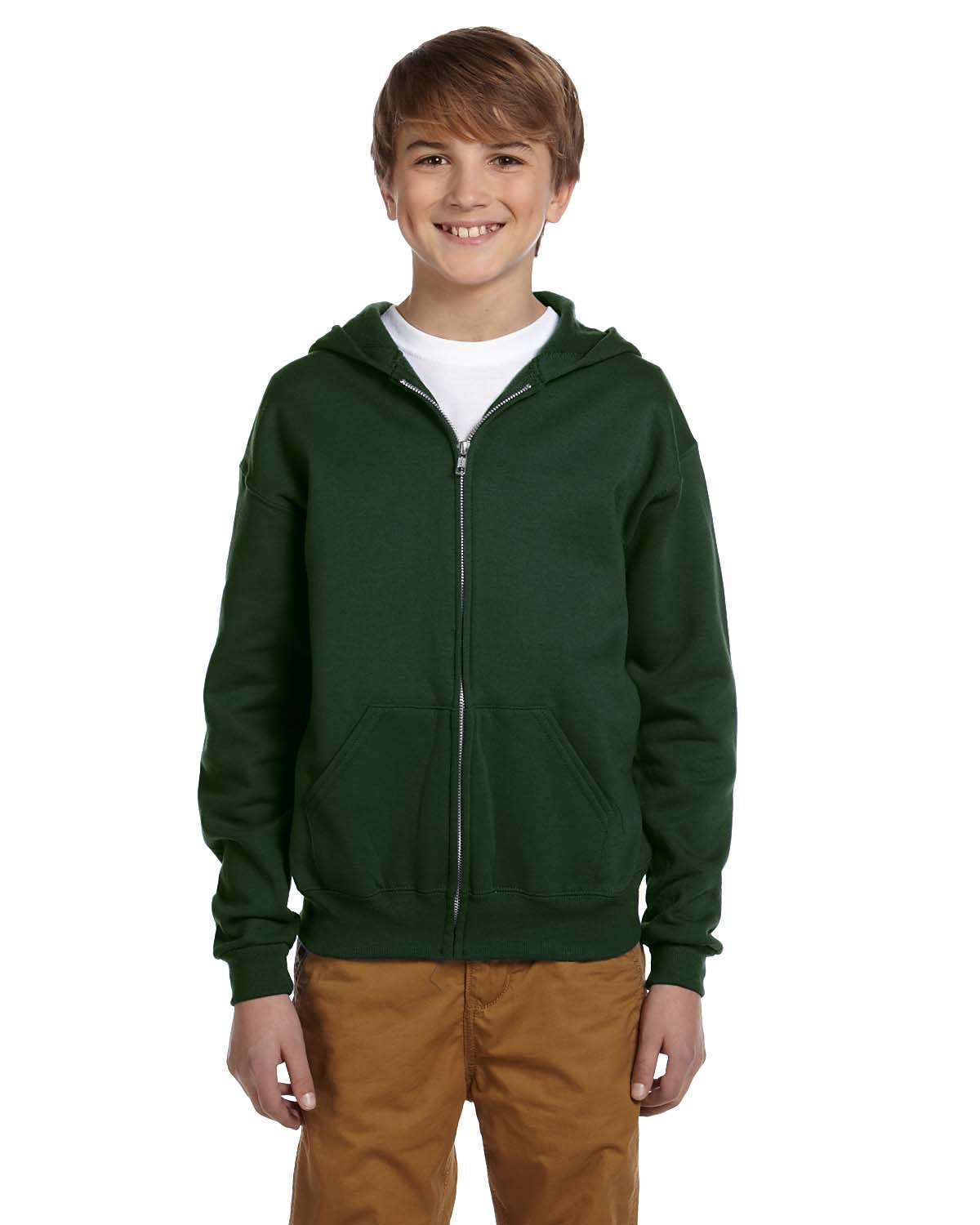 993B Jerzees Youth NuBlend Fleece Full-Zip Hooded Sweatshirt