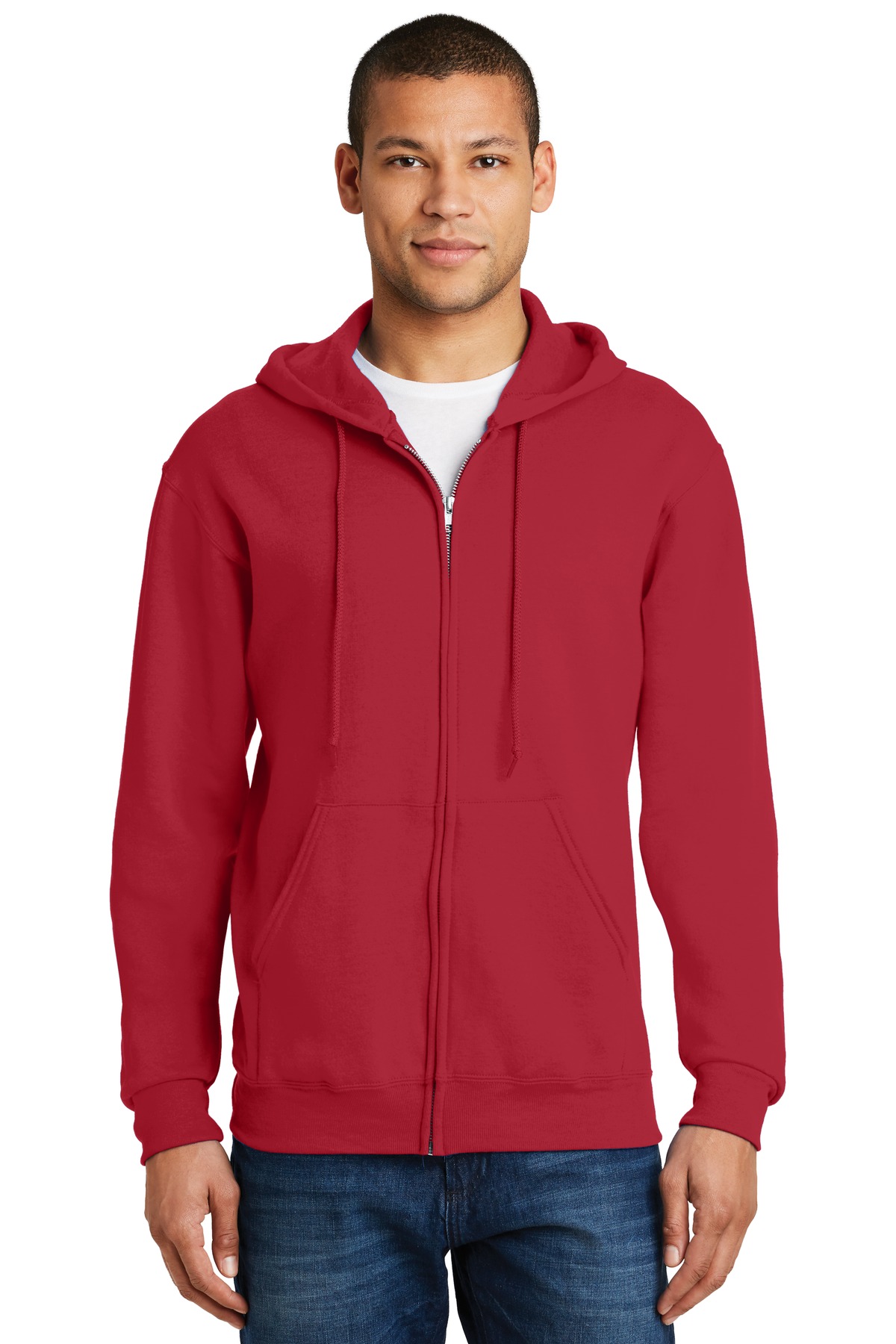 993M Jerzees - NuBlend Full-Zip Hooded Sweatshirt.