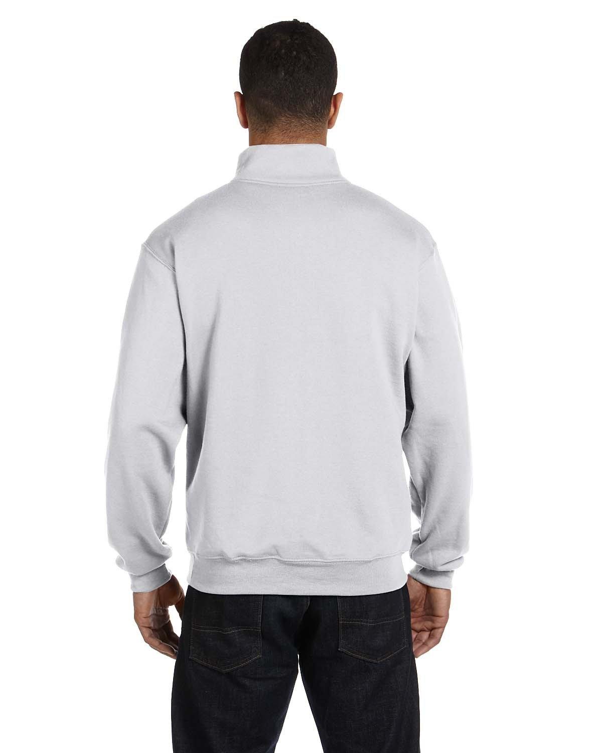 995M Jerzees Men's 1/4-Zip Cadet Collar Sweatshirt - Back Image