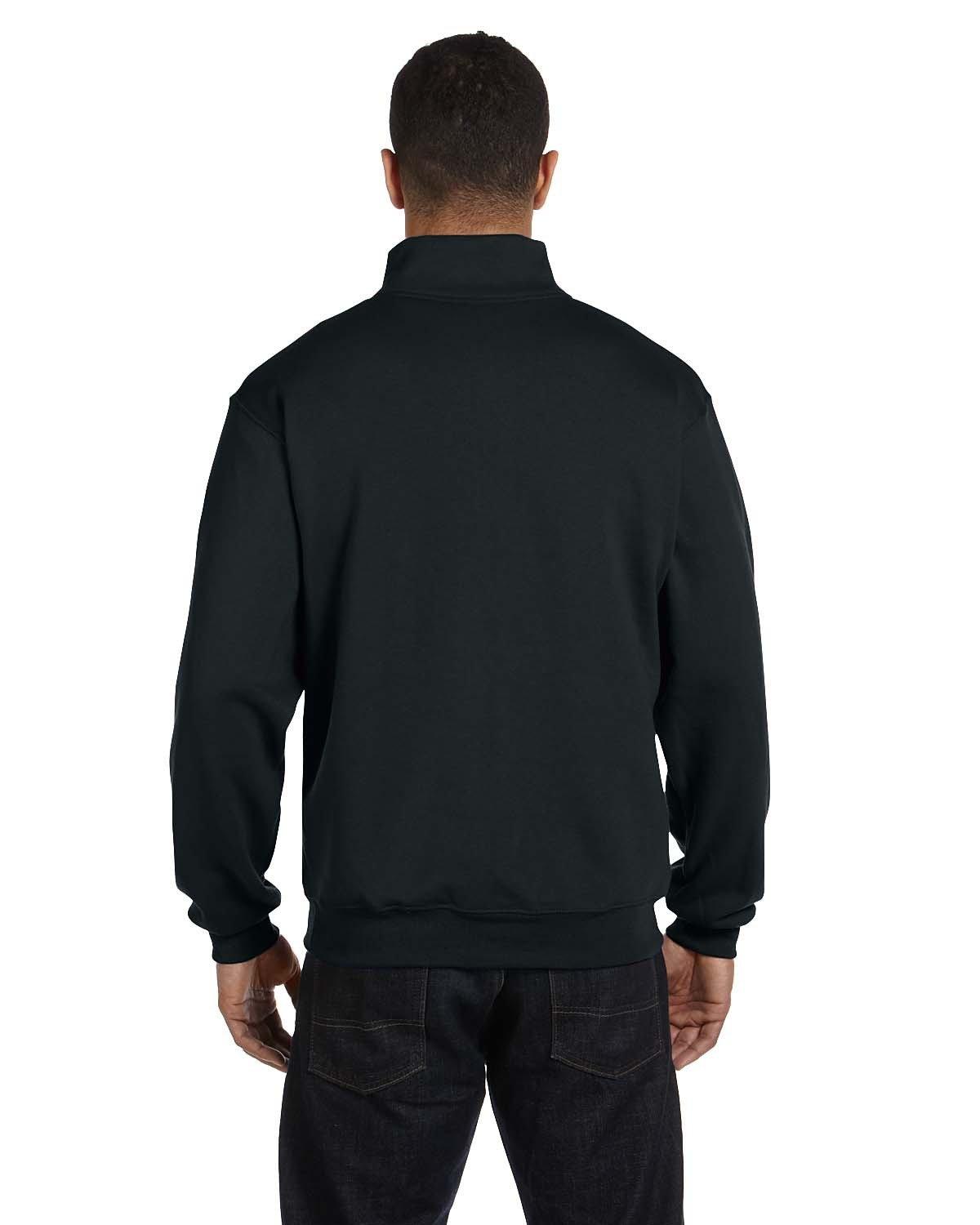 995M Jerzees Men's 1/4-Zip Cadet Collar Sweatshirt 995M Jerzees Men's 1/4-Zip Cadet Collar Sweatshirt - Back Image