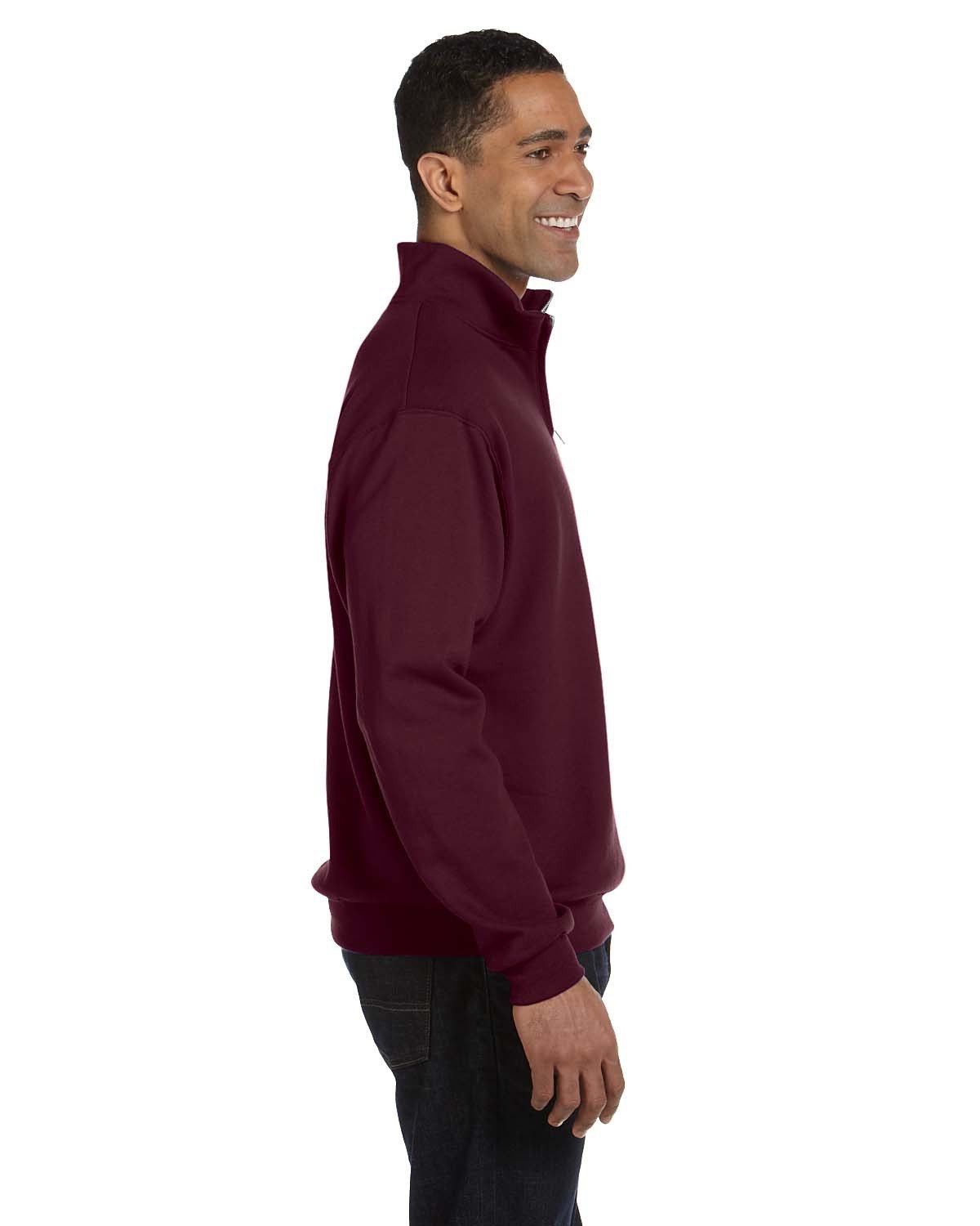 995M Jerzees Men's 1/4-Zip Cadet Collar Sweatshirt - Siide Image