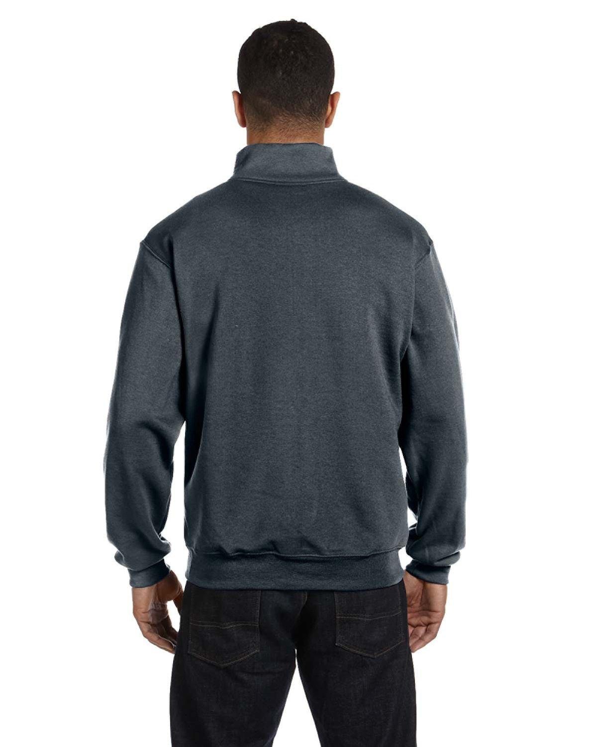 995M Jerzees Men's 1/4-Zip Cadet Collar Sweatshirt - Back Image