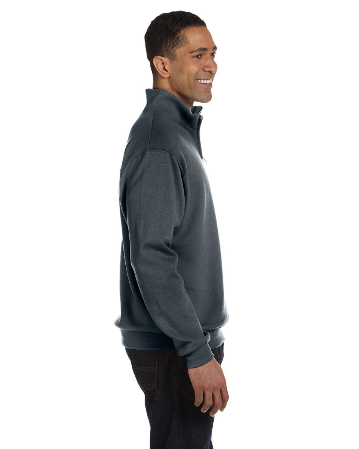 995M Jerzees Men's 1/4-Zip Cadet Collar Sweatshirt - Siide Image