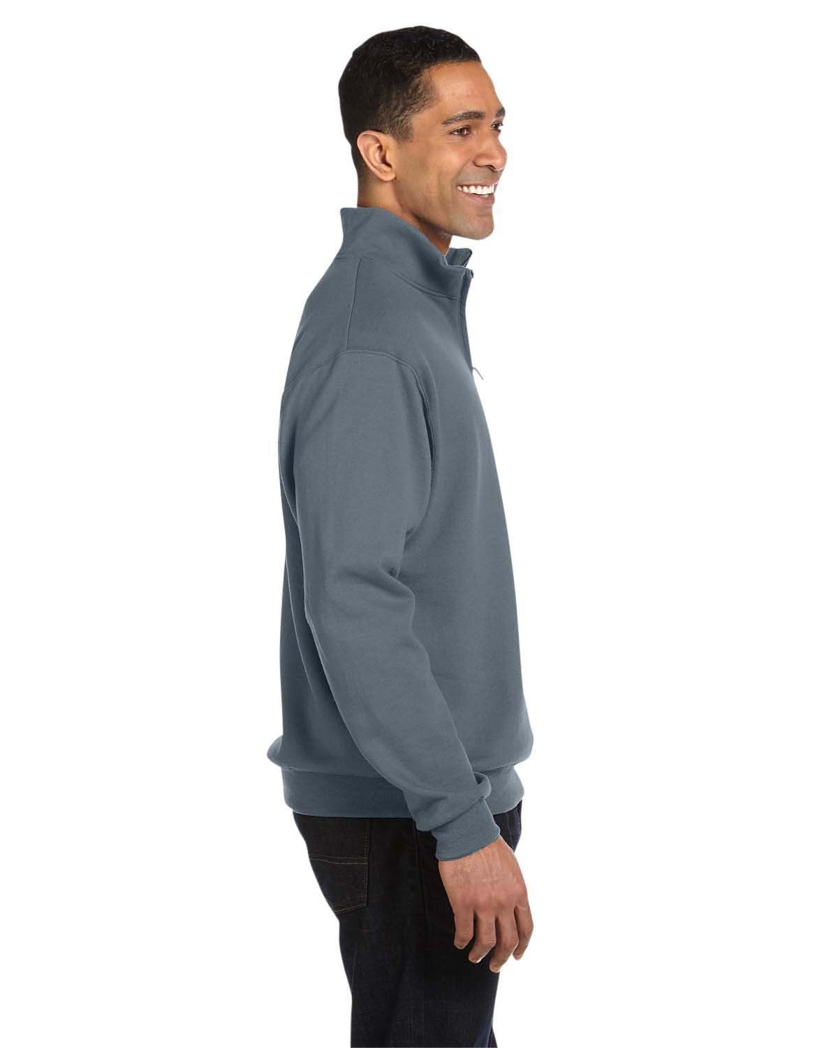 995M Jerzees Men's 1/4-Zip Cadet Collar Sweatshirt - Siide Image