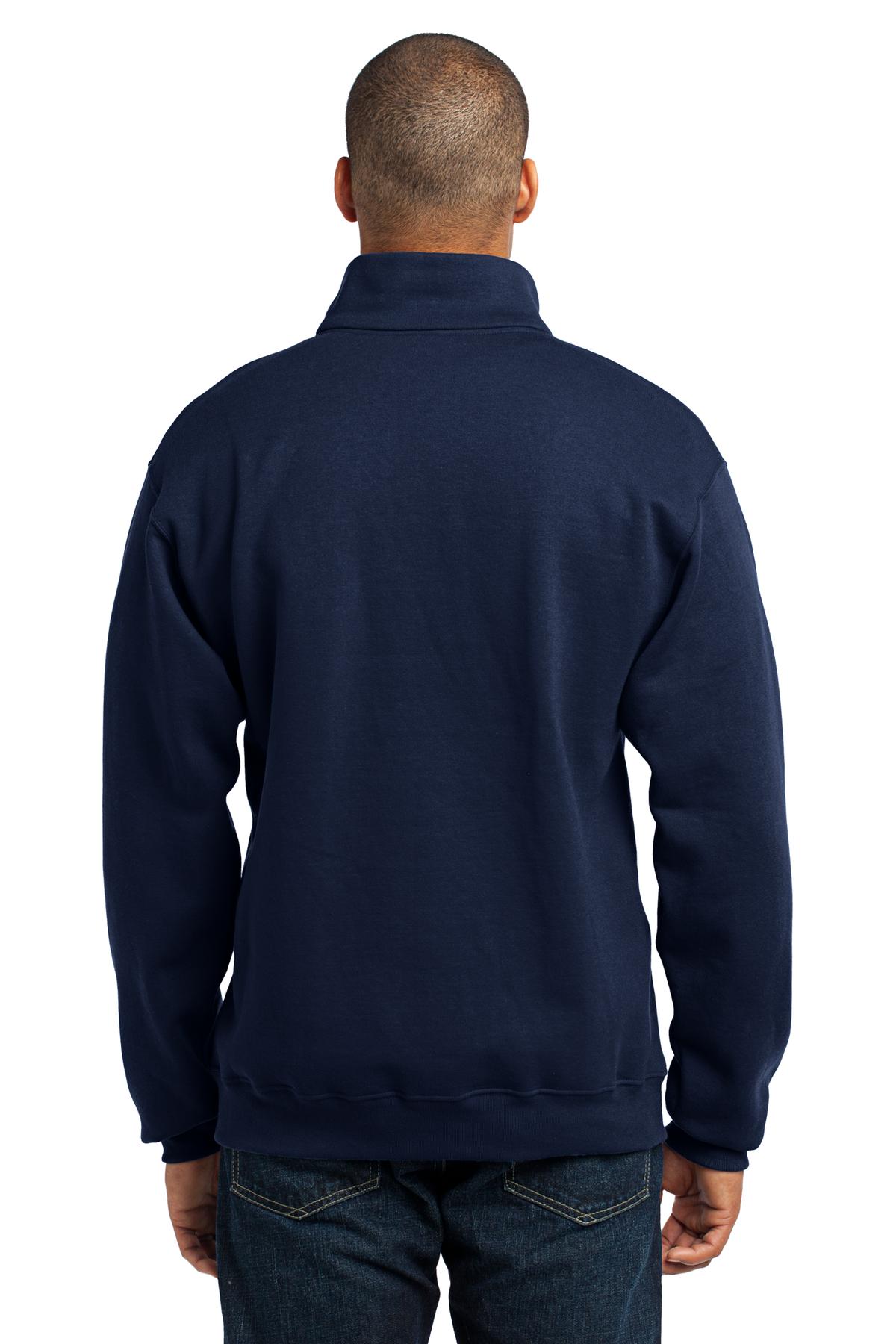 995M Jerzees Men's 1/4-Zip Cadet Collar Sweatshirt - Back Image