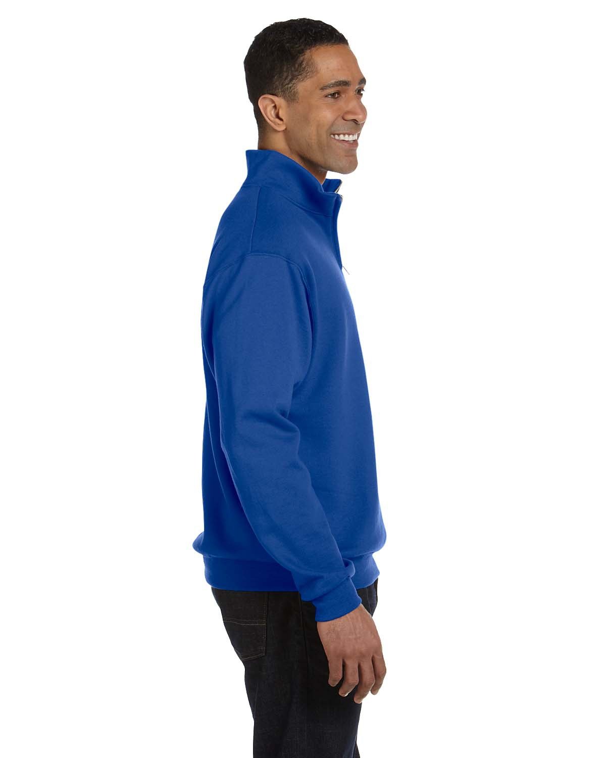 995M Jerzees Men's 1/4-Zip Cadet Collar Sweatshirt - Siide Image