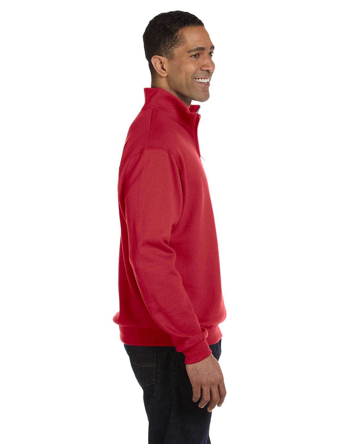 995M Jerzees Men's 1/4-Zip Cadet Collar Sweatshirt - Siide Image