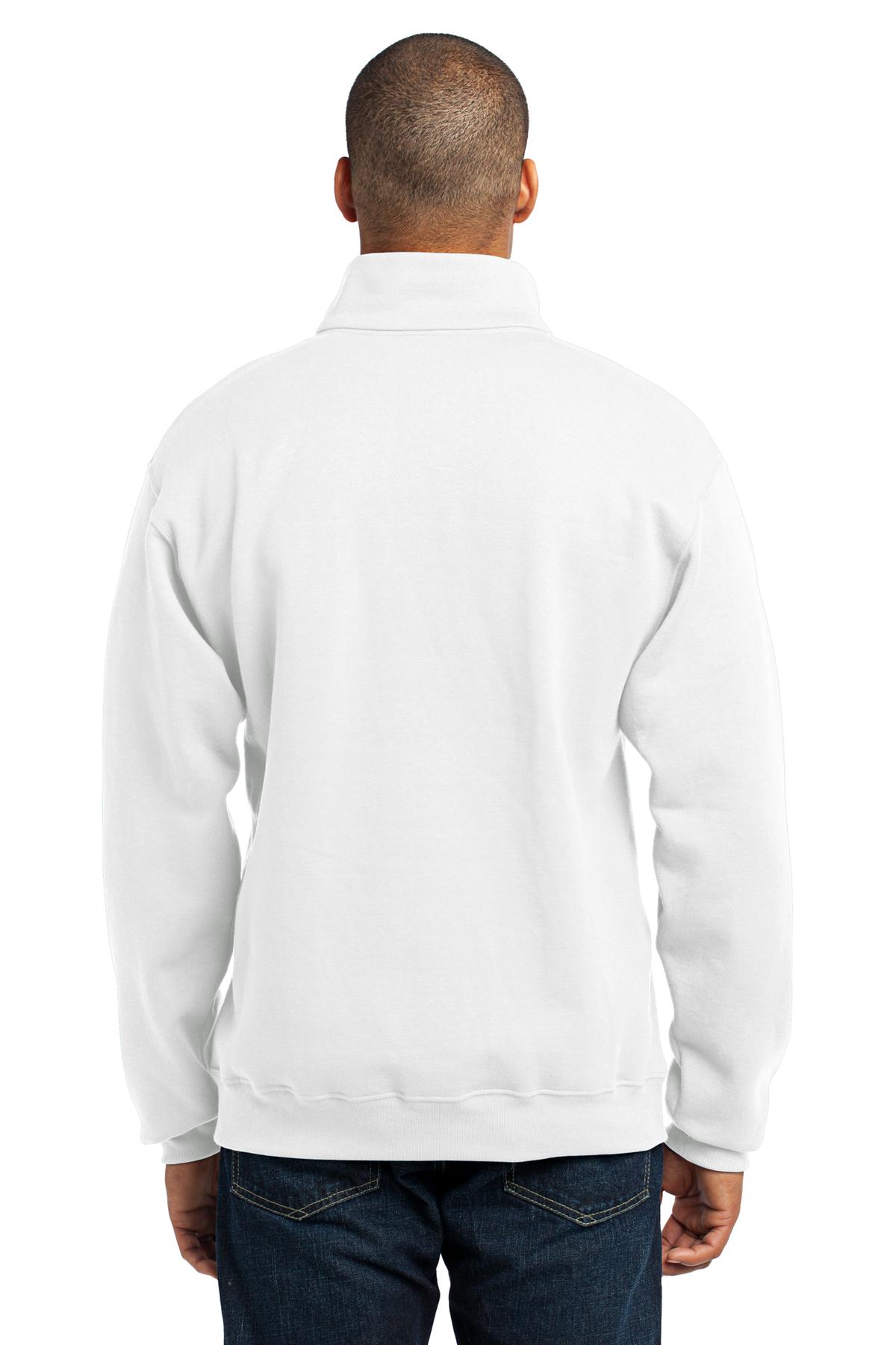 995M Jerzees Men's 1/4-Zip Cadet Collar Sweatshirt - Back Image