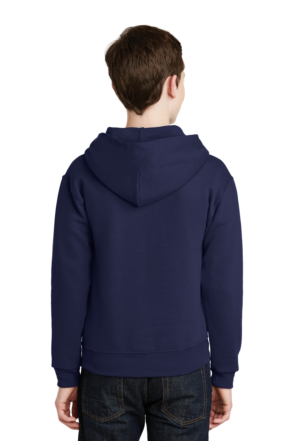 996Y Jerzees Youth NuBlend Fleece Pullover Hooded Sweatshirt - Back Image