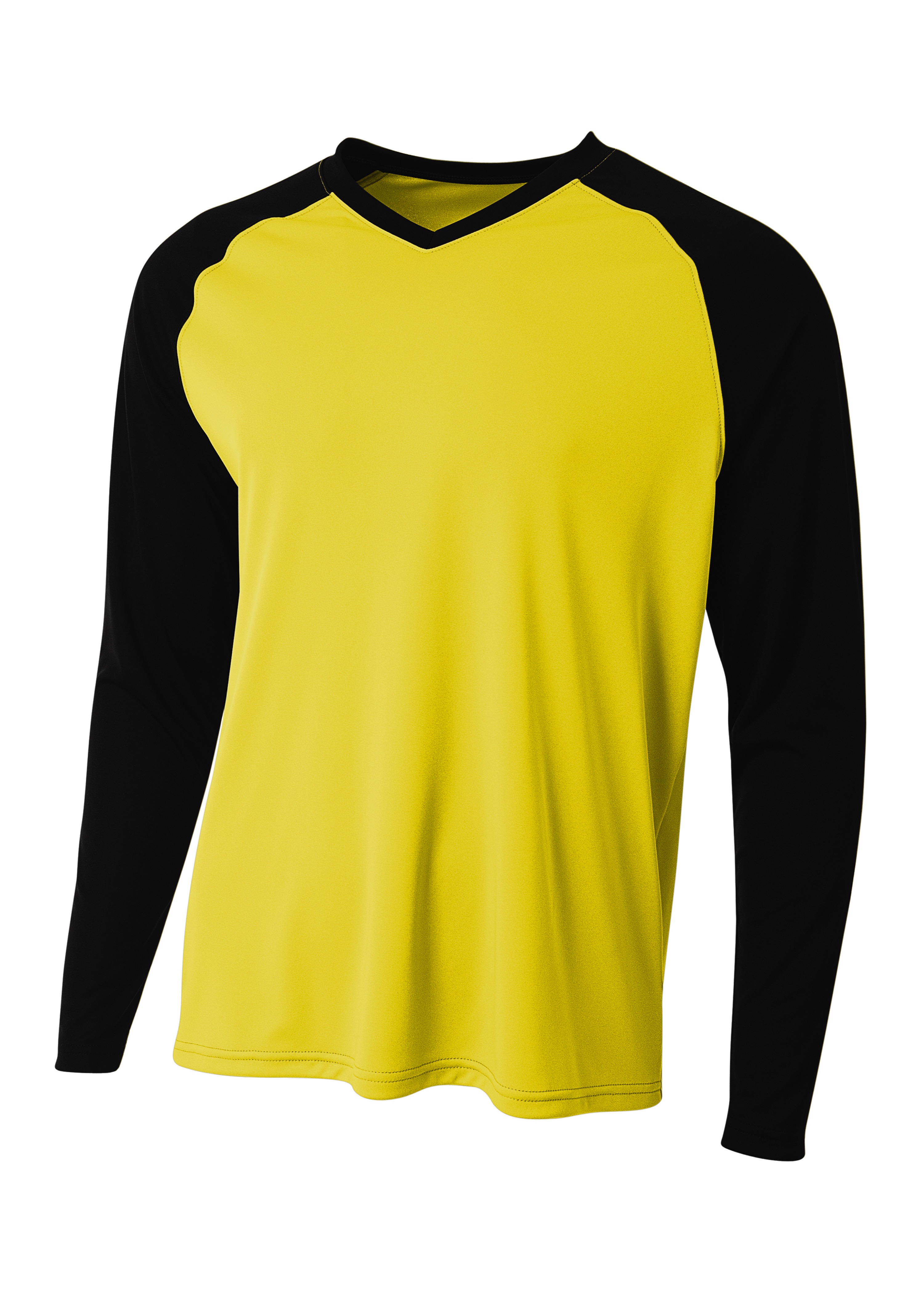 N3374 A4 Mens Long Sleeve Strike Raglan T-Shirt