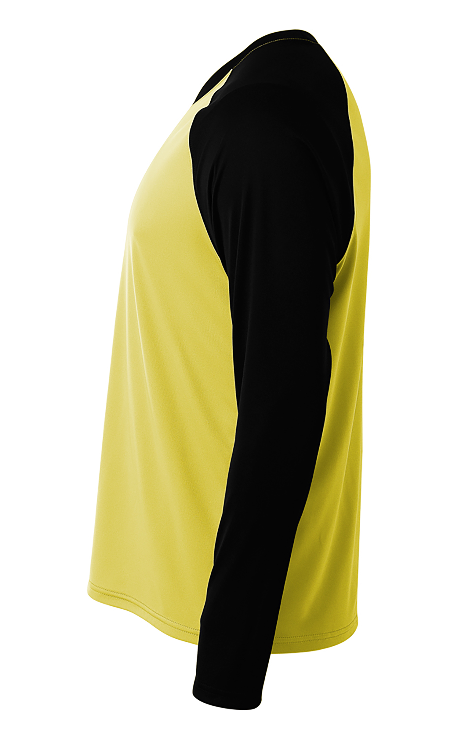 N3374 A4 Mens Long Sleeve Strike Raglan T-Shirt - Siide Image