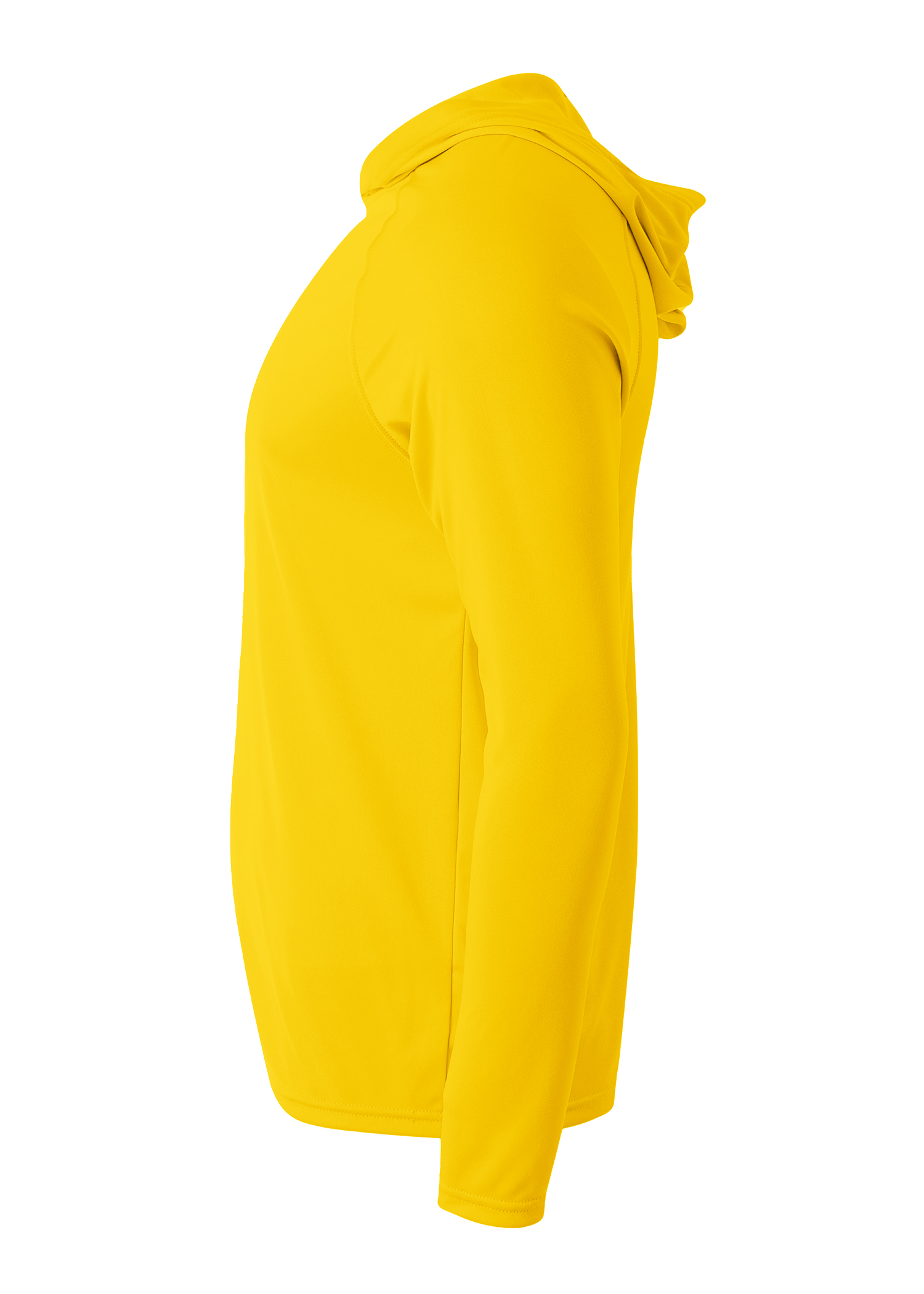 N3409 A4 Cooling Performance Hooded Long Sleeve T-Shirt - Siide Image