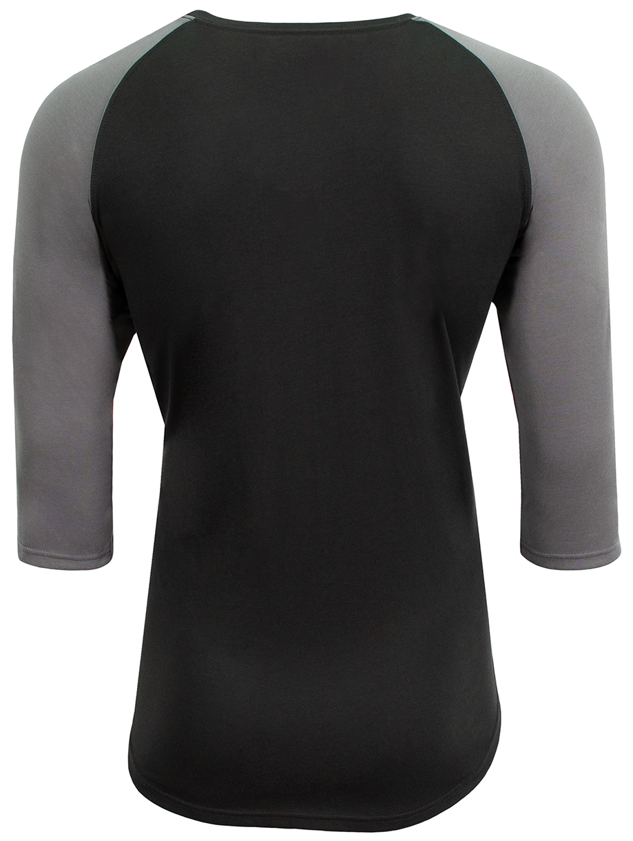 N3514 A4 Softek 3/4 Sleeve Raglan - Back Image