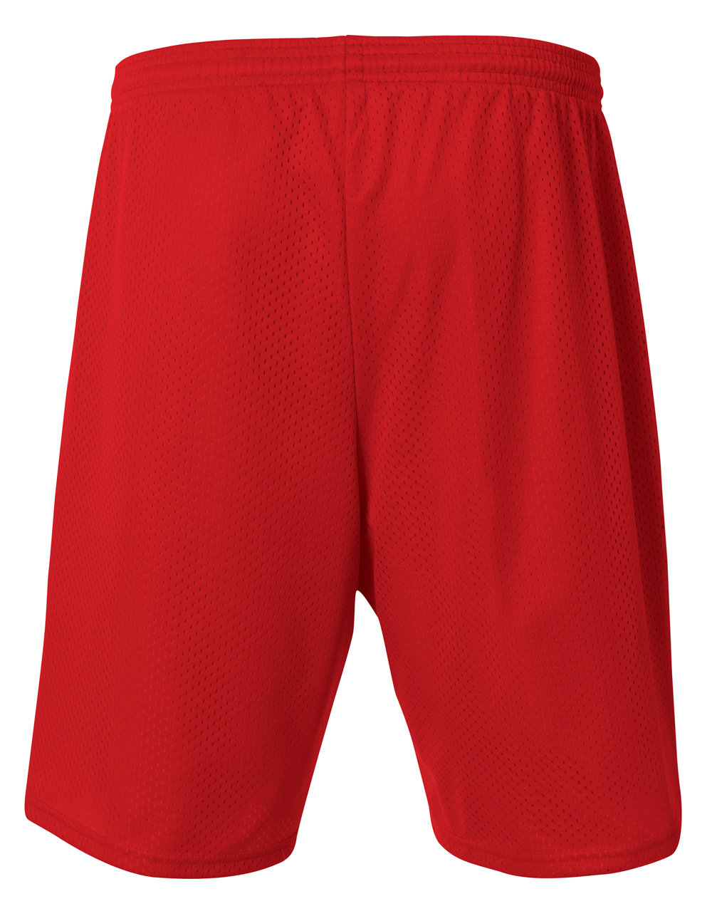 N5296 A4 Men's Tricot-Lined 9 Mesh Shorts - Back Image