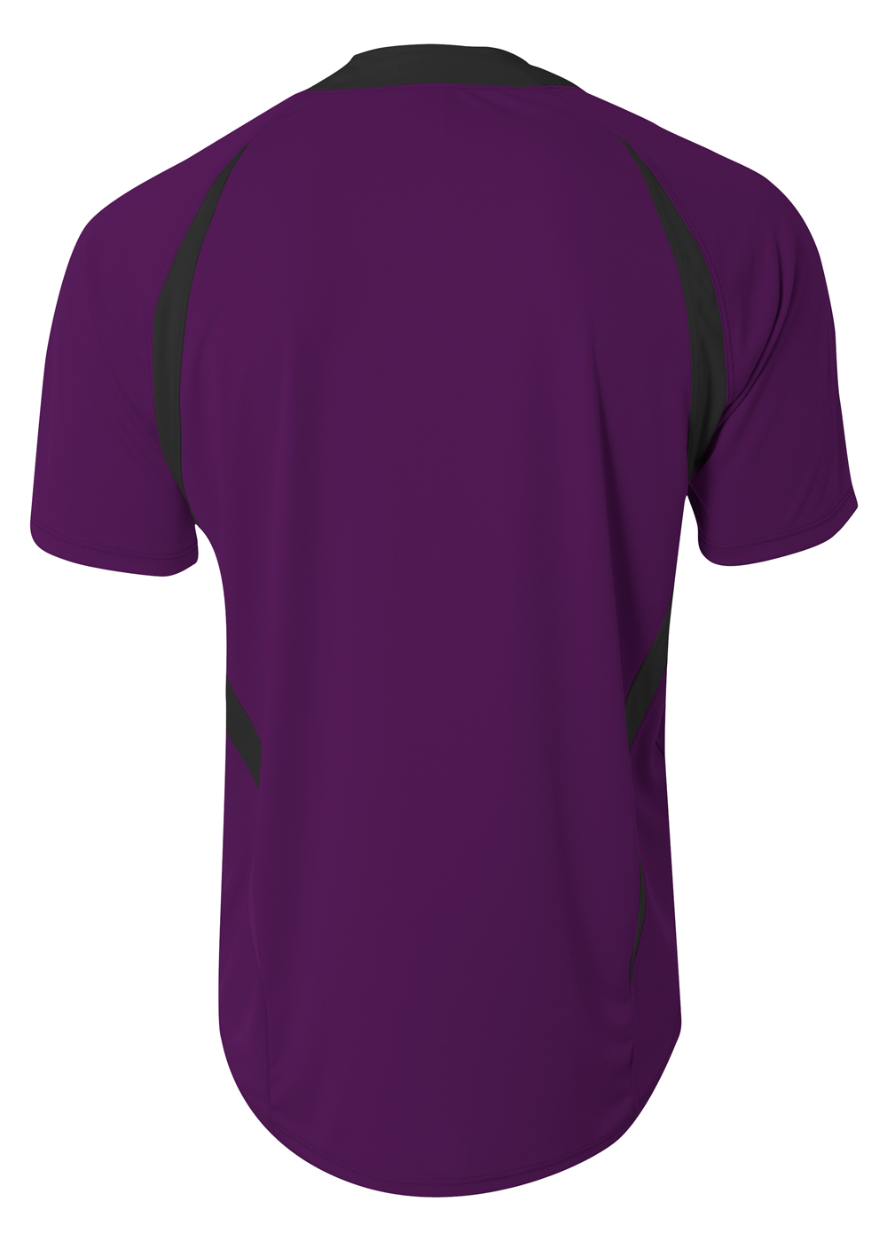 NB4229 A4 Youth 2-Button Color Blocked Jersey - Back Image