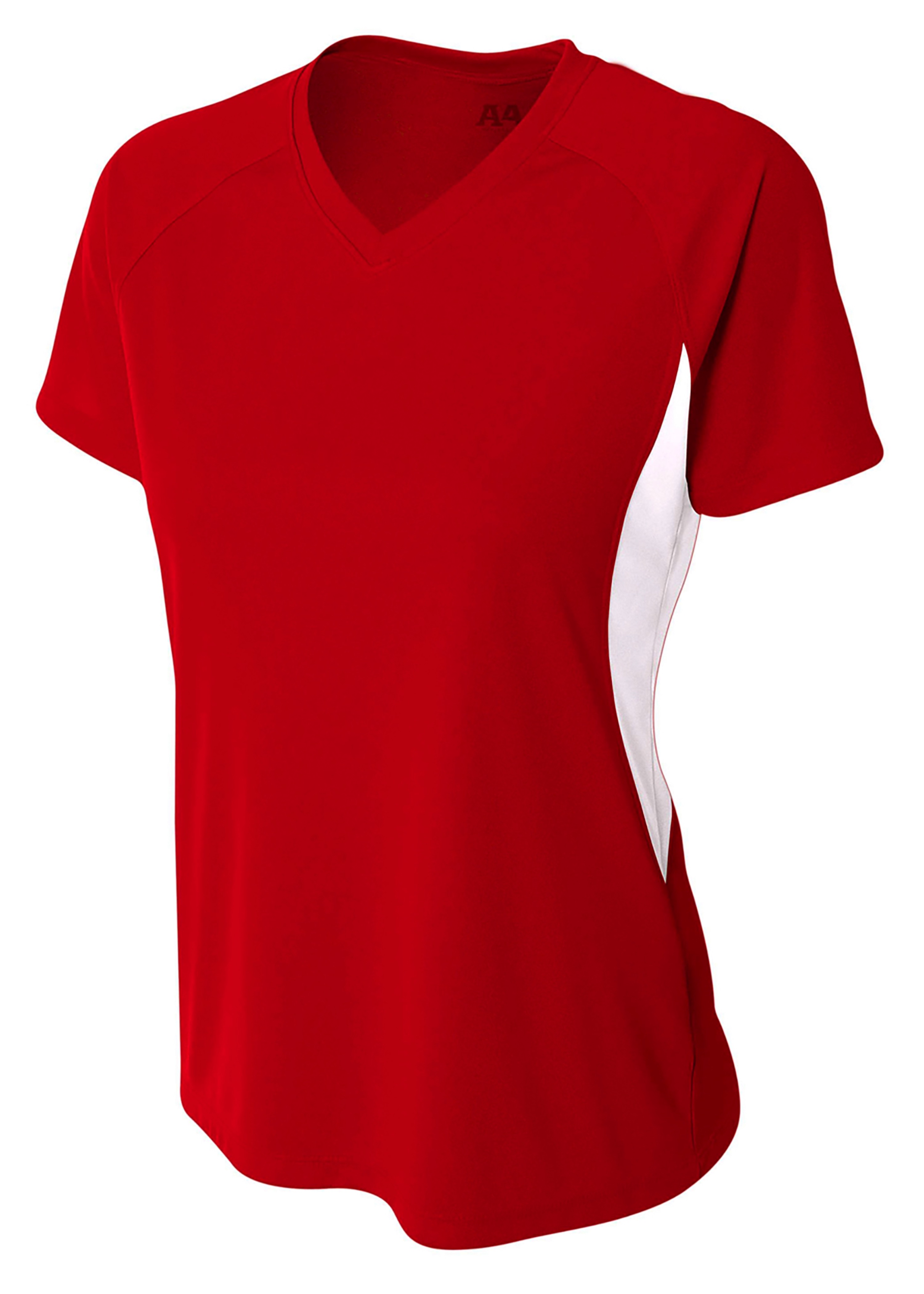 NW3223 A4 Ladies Color Block Performance V-Neck T-Shirt NW3223 A4 Ladies Color Block Performance V-Neck T-Shirt