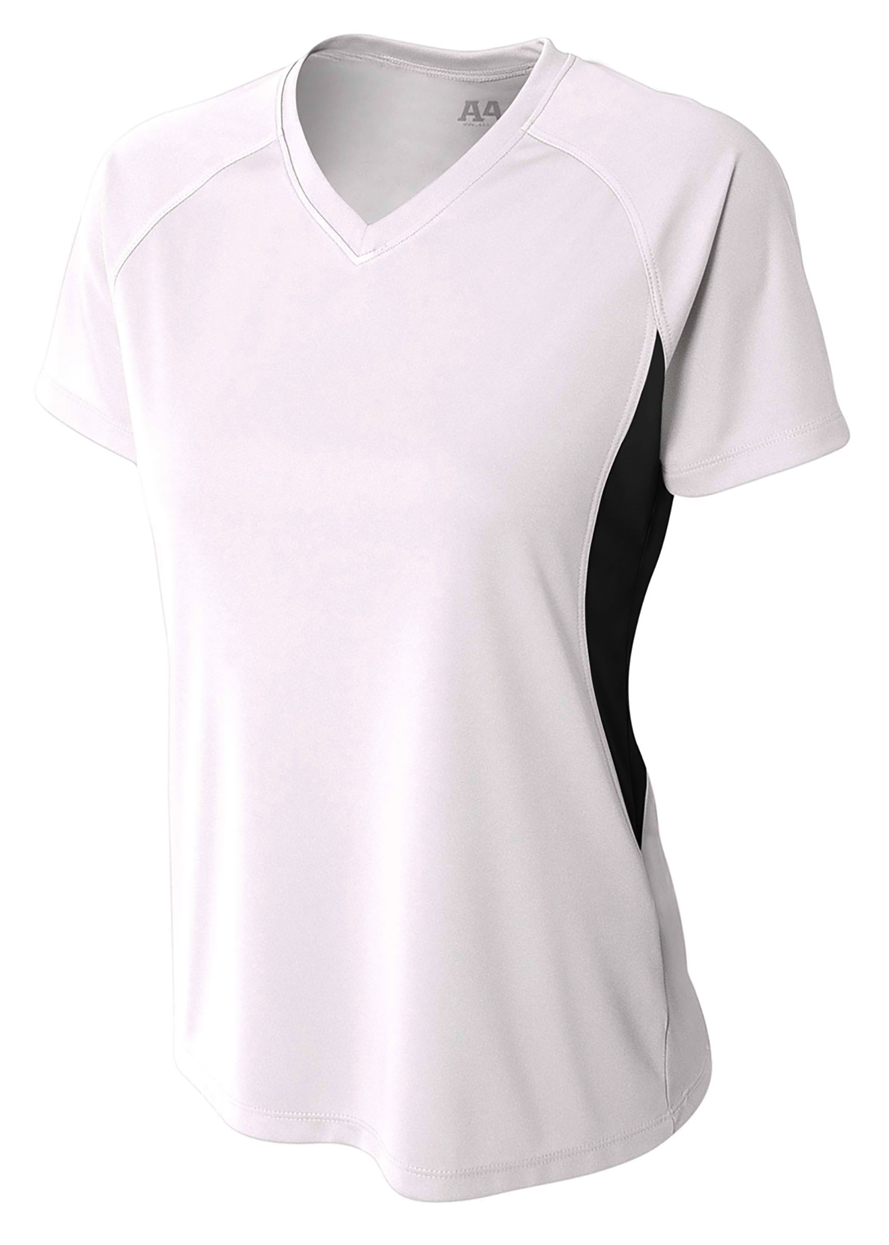 NW3223 A4 Ladies Color Block Performance V-Neck T-Shirt NW3223 A4 Ladies Color Block Performance V-Neck T-Shirt