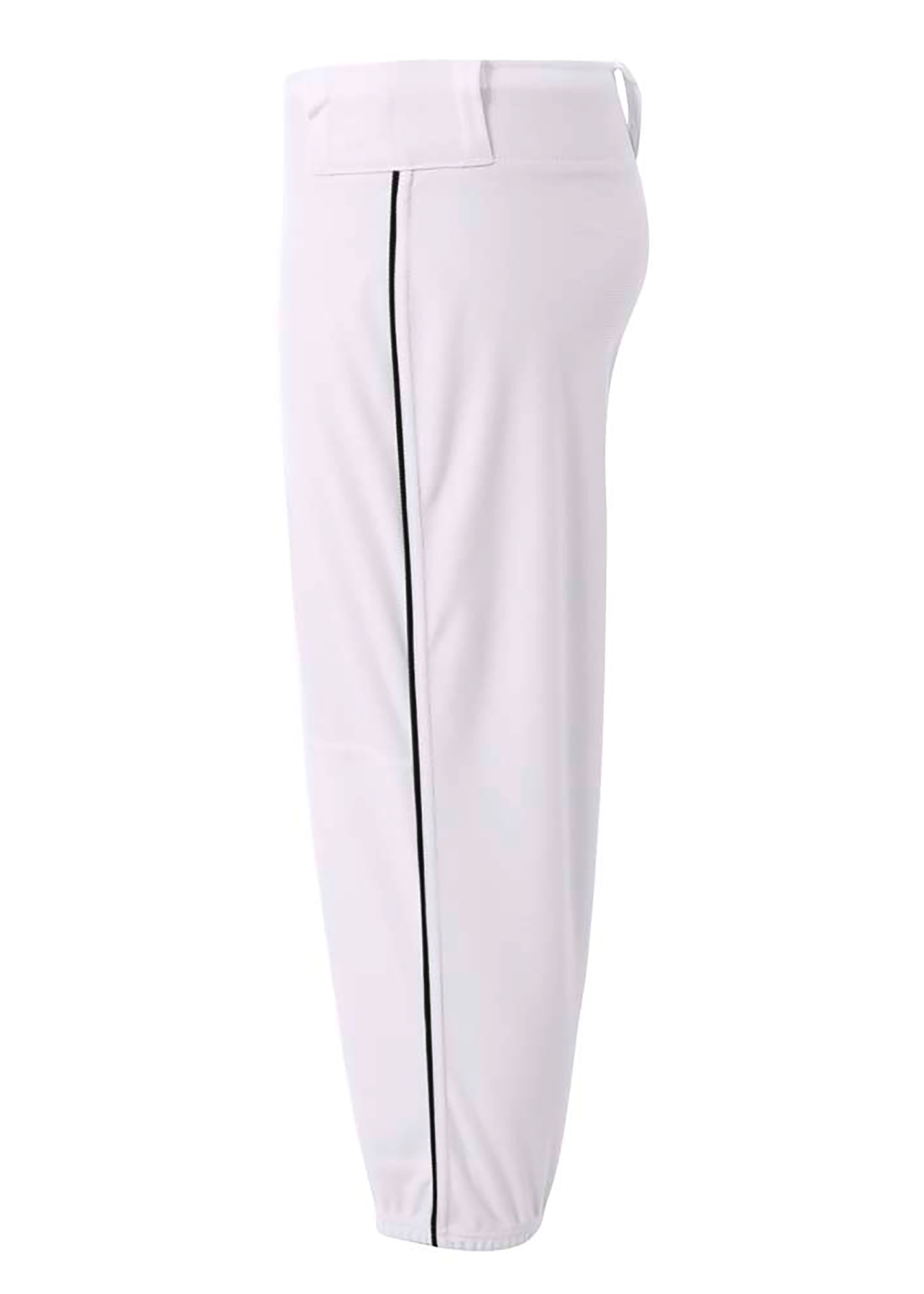 NW6188 A4 Ladies Softball Pants w/ Piping - Siide Image