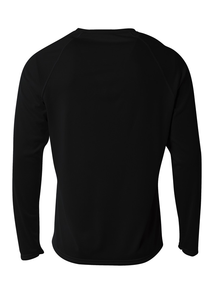 N3396 A4  SureColor Long Sleeve Cationic Tee - Back Image