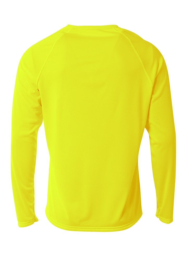 N3396 A4  SureColor Long Sleeve Cationic Tee - Back Image