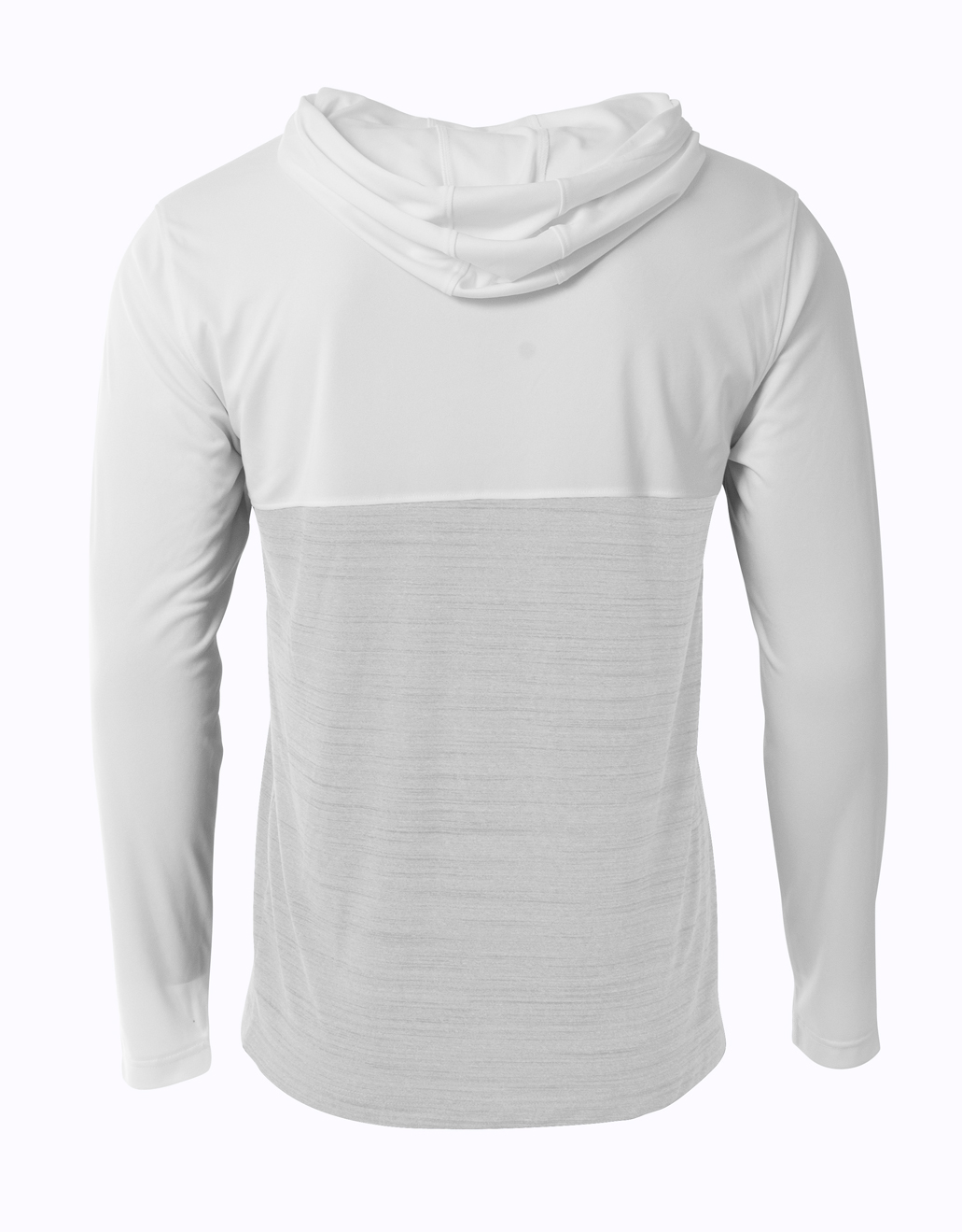 N4013 A4 Slate Quarter Zip Hoodie N4013 A4 Slate Quarter Zip Hoodie - Back Image