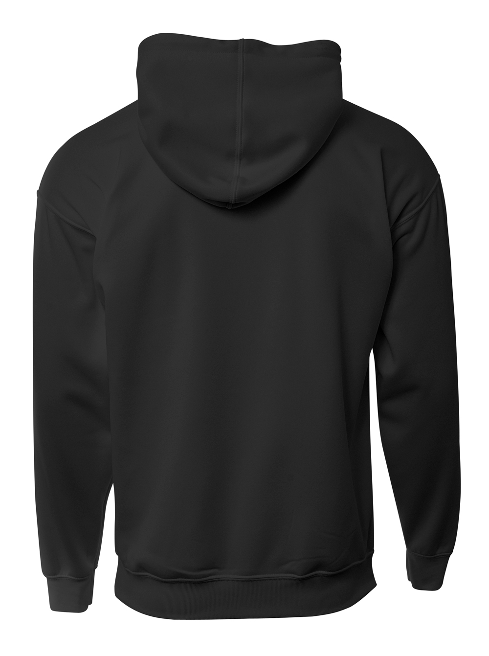 N4279 A4 Mens Sprint Tech Fleece Hooded Sweatshirt - Back Image