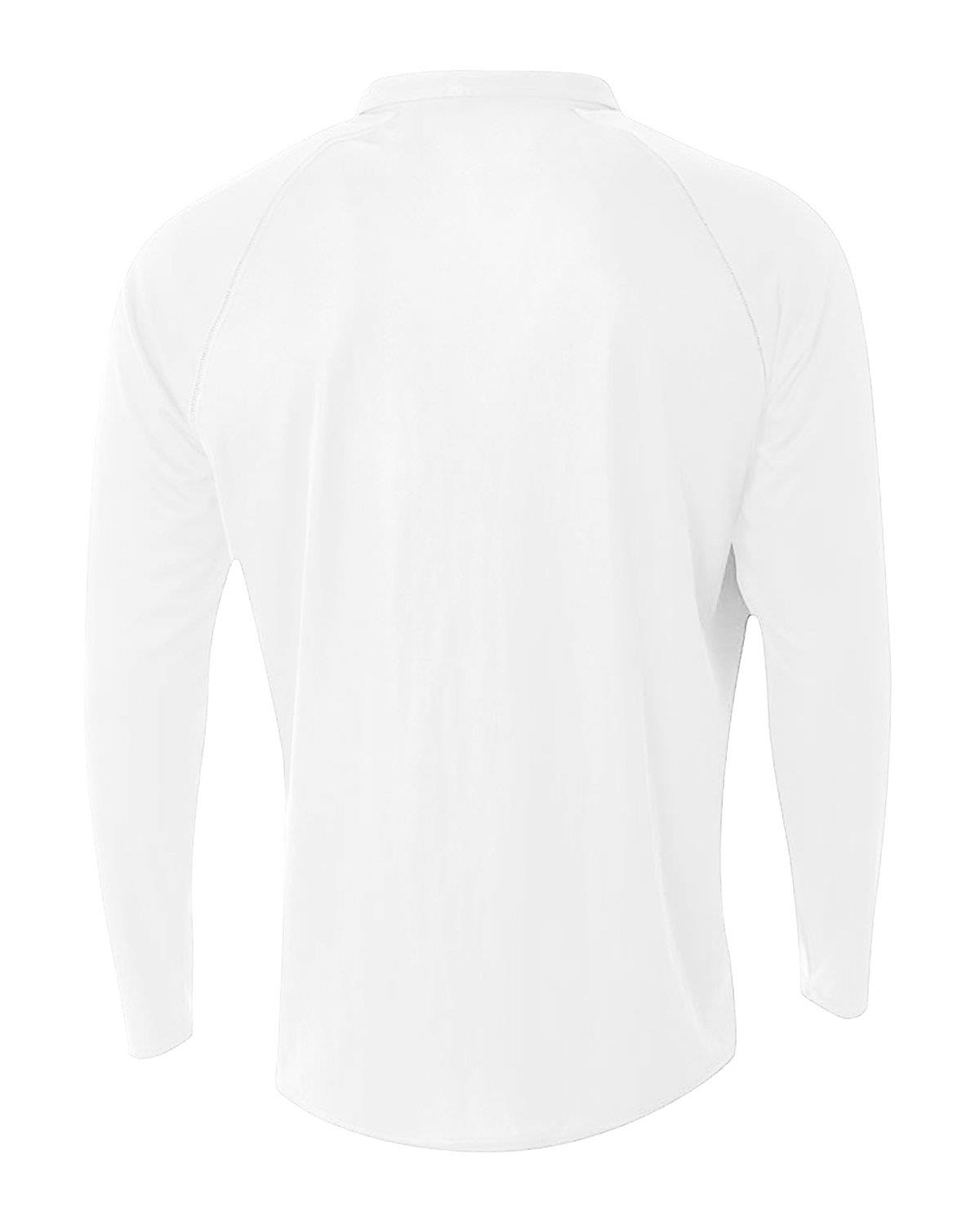 NB4268 A4  Youth Daily Quarter Zip - Back Image
