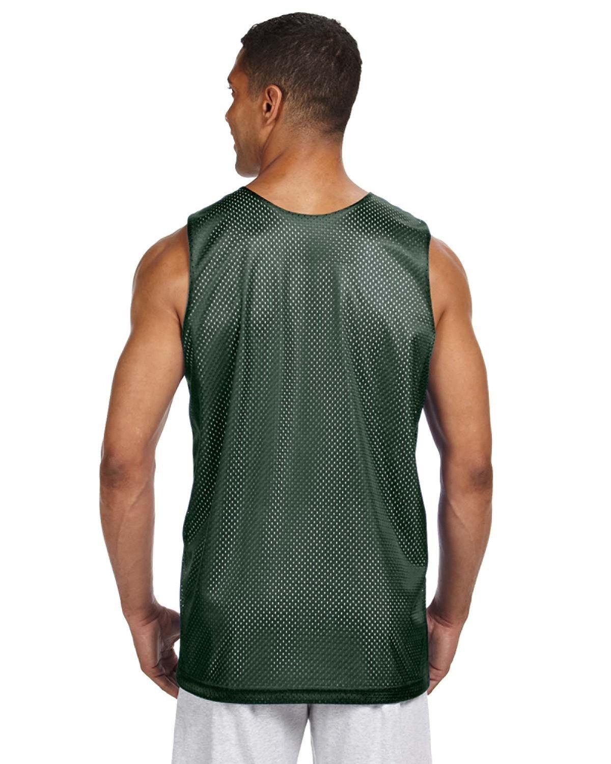 NF1270 A4 Mens Reversible Mesh Tank - Back Image