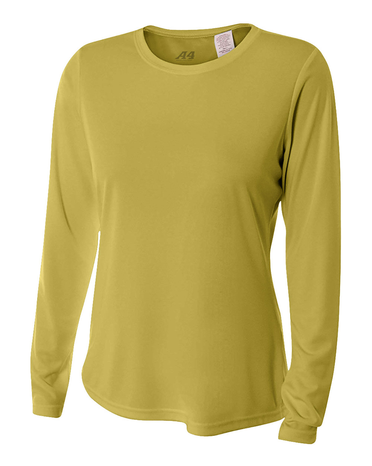 NW3002 A4 Ladies Long Sleeve Cooling Performance Crew Shirt