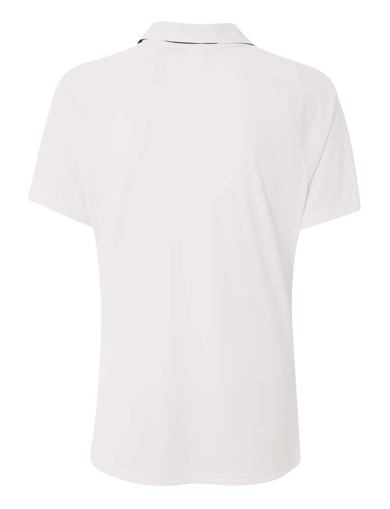 NW3293 A4  Contrast Polo - Back Image