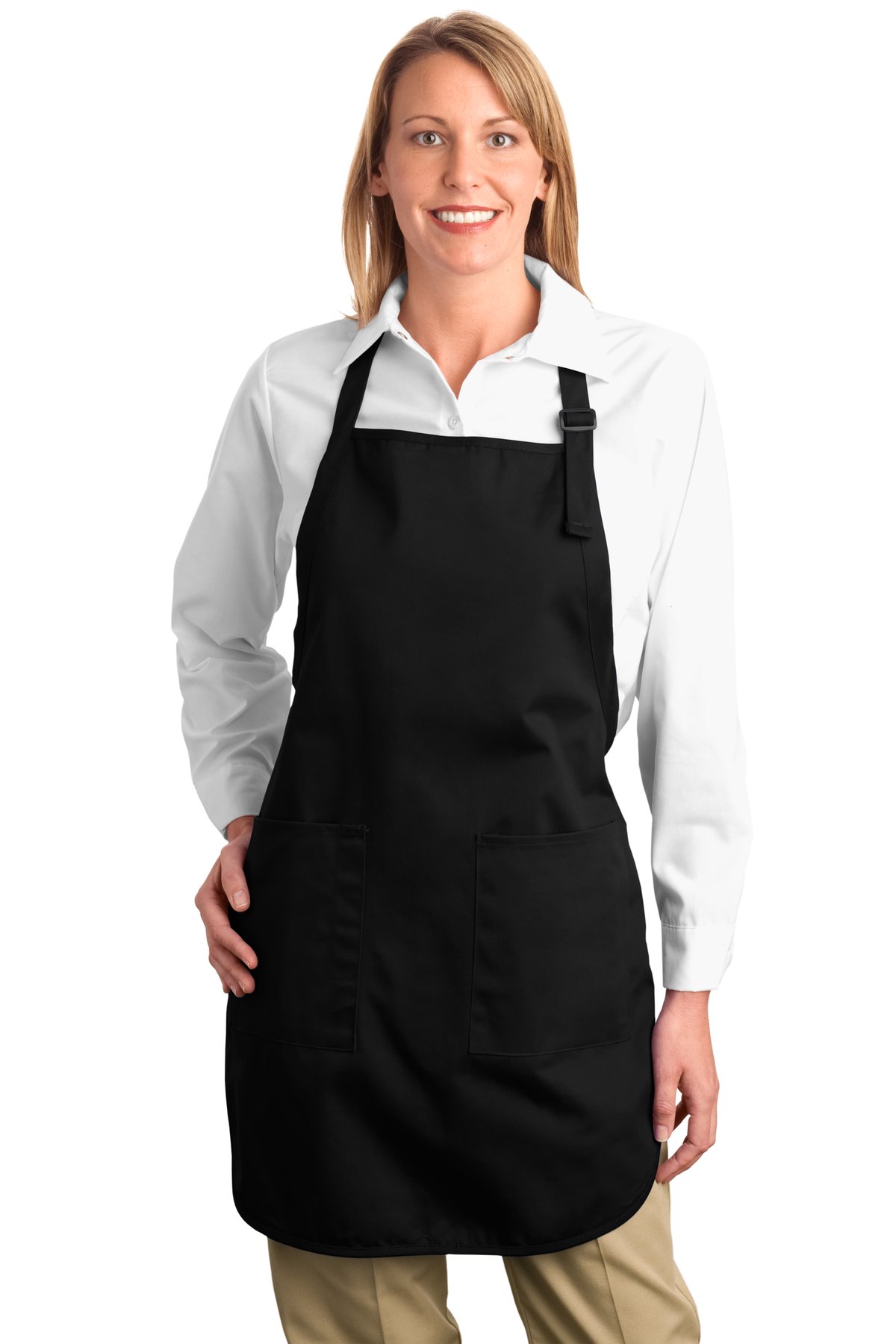A500 Port Authority Full-Length Apron with Pockets.