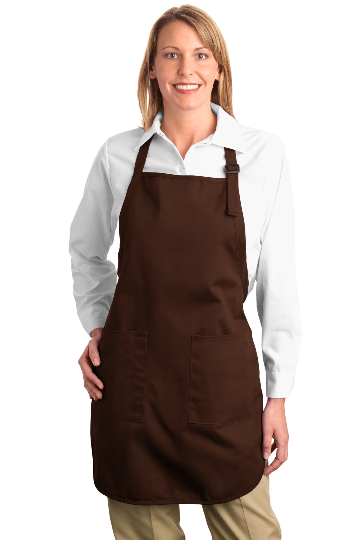 A500 Port Authority Full-Length Apron with Pockets.