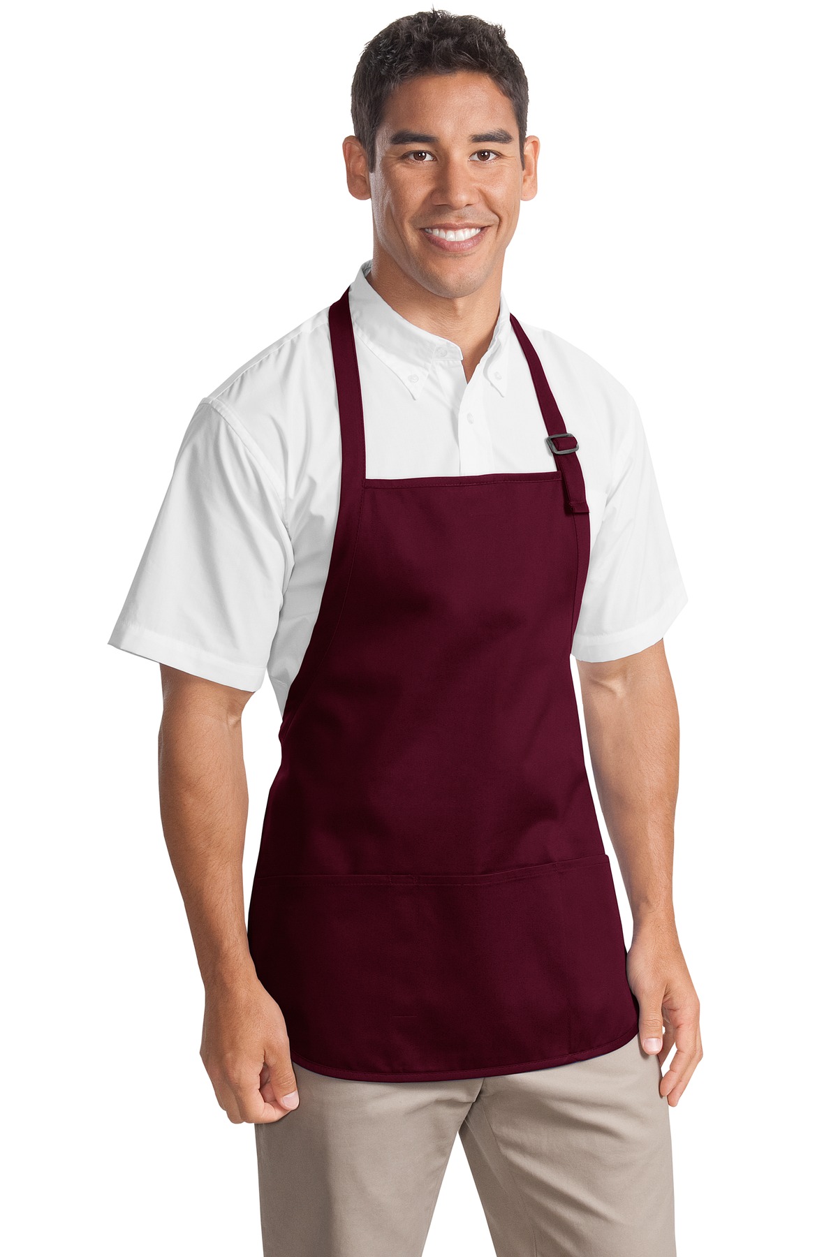 A510 Port Authority Medium-Length Apron with Pouch Pockets