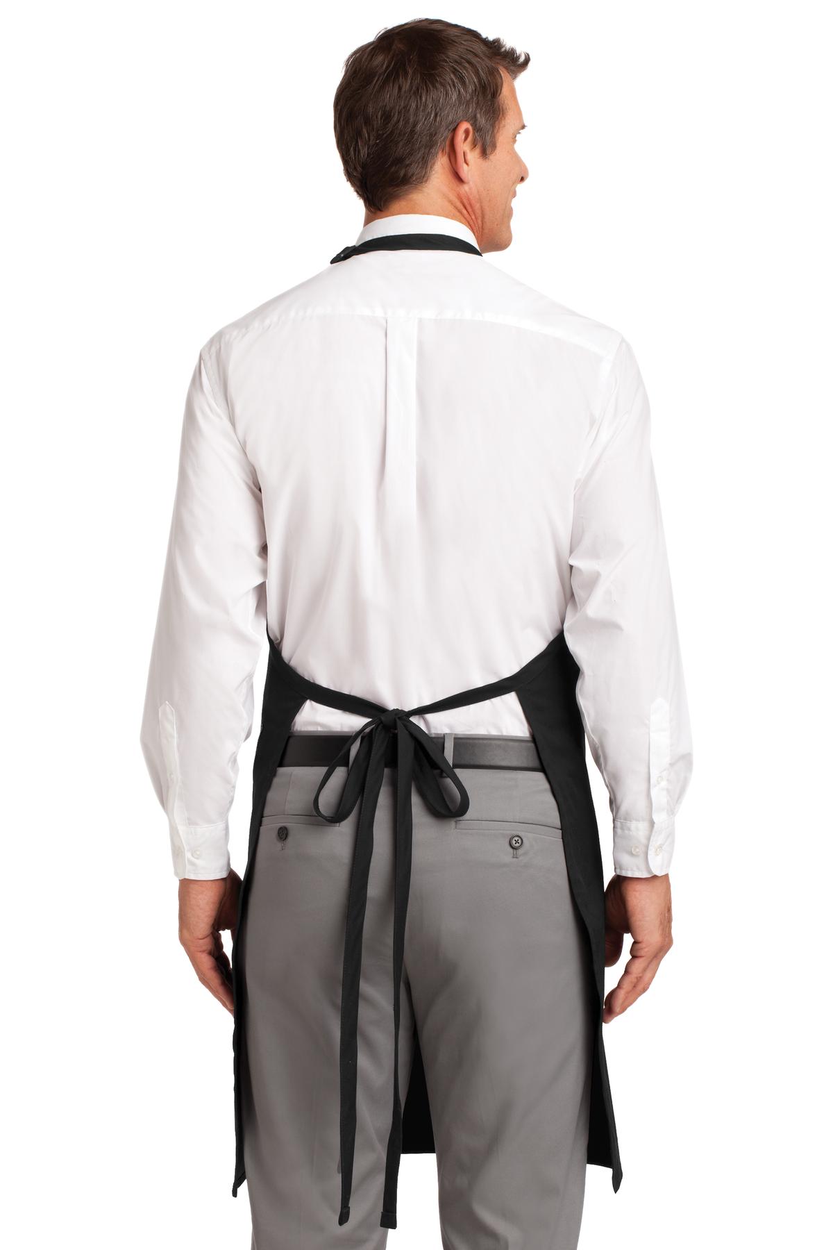 A704 Port Authority Easy Care Tuxedo Apron with Stain Release - Back Image