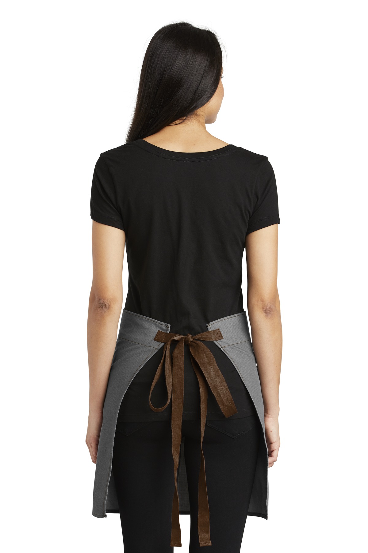 A801 Port Authority Market Half Bistro Apron. - Back Image