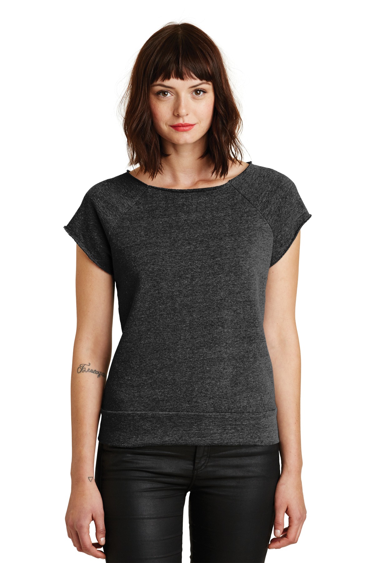 AA2823 Alternative Womens Rehearsal Short Sleeve Pullover Sweatshirt.