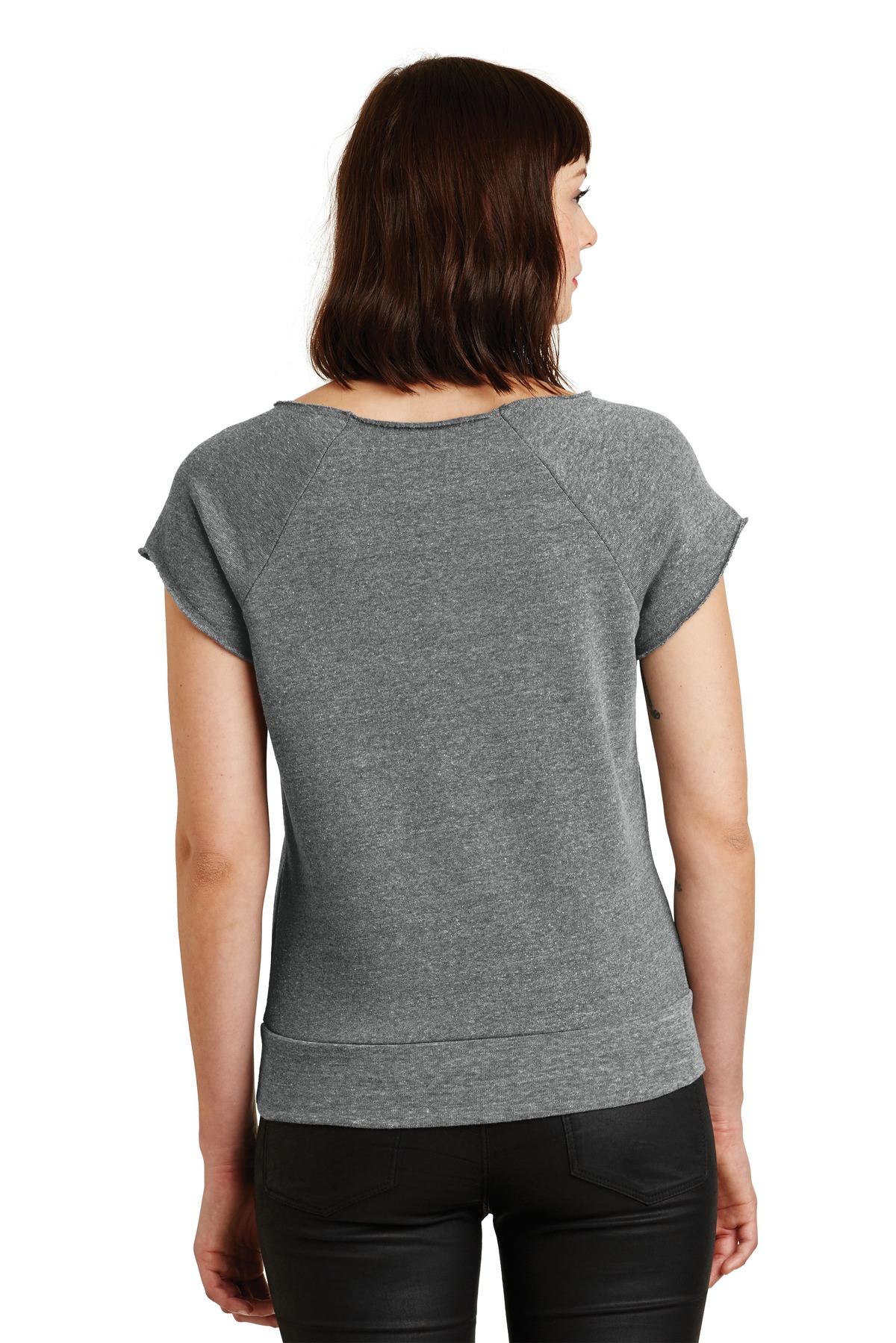 AA2823 Alternative Womens Rehearsal Short Sleeve Pullover Sweatshirt. - Back Image
