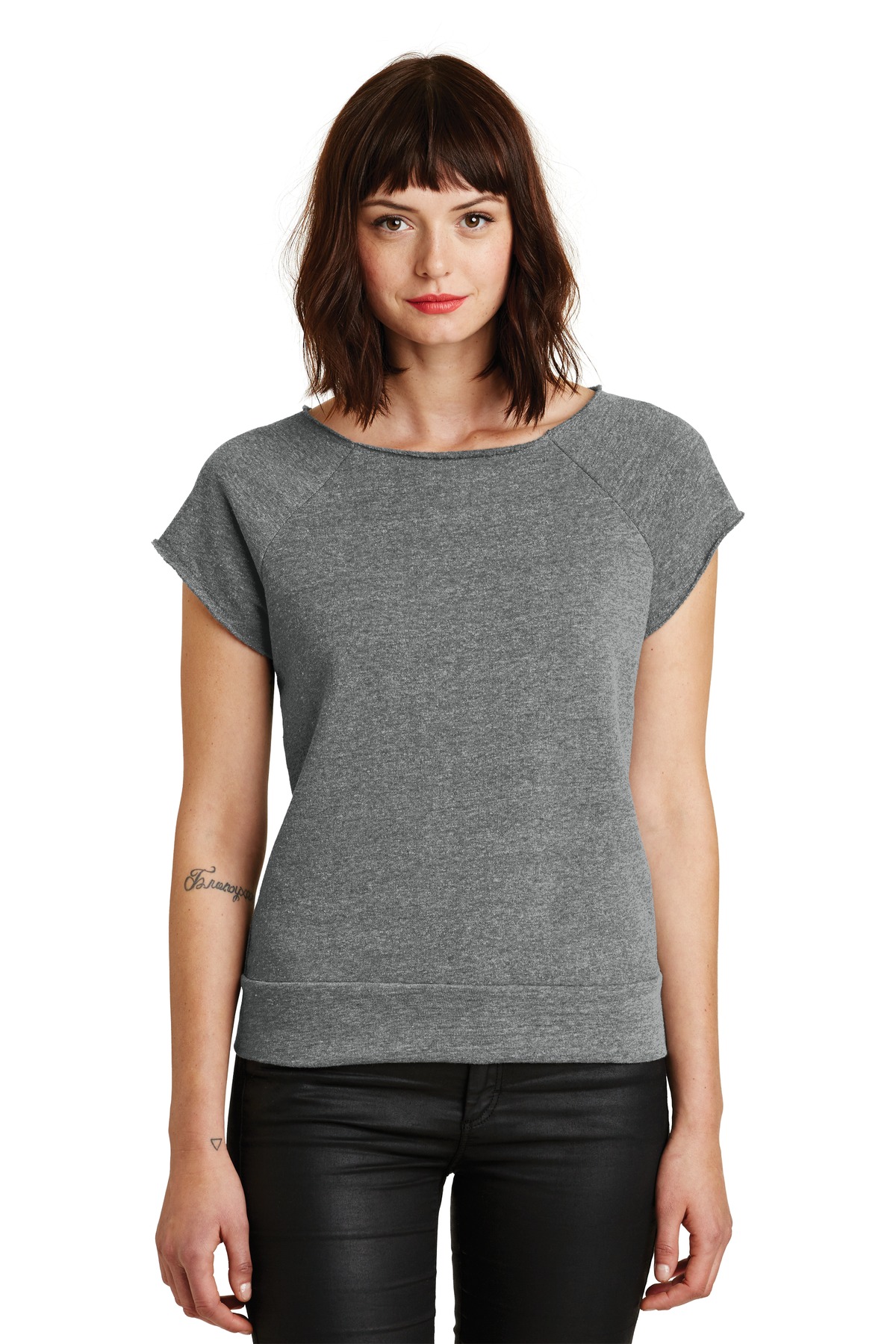 AA2823 Alternative Womens Rehearsal Short Sleeve Pullover Sweatshirt.