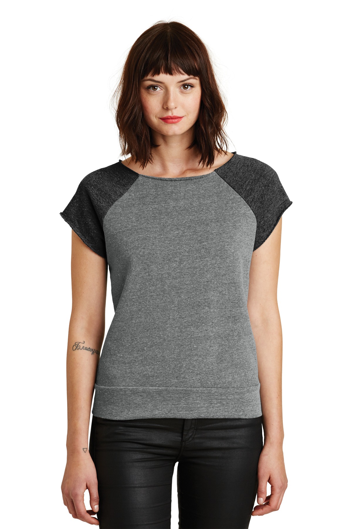 AA2823 Alternative Womens Rehearsal Short Sleeve Pullover Sweatshirt.