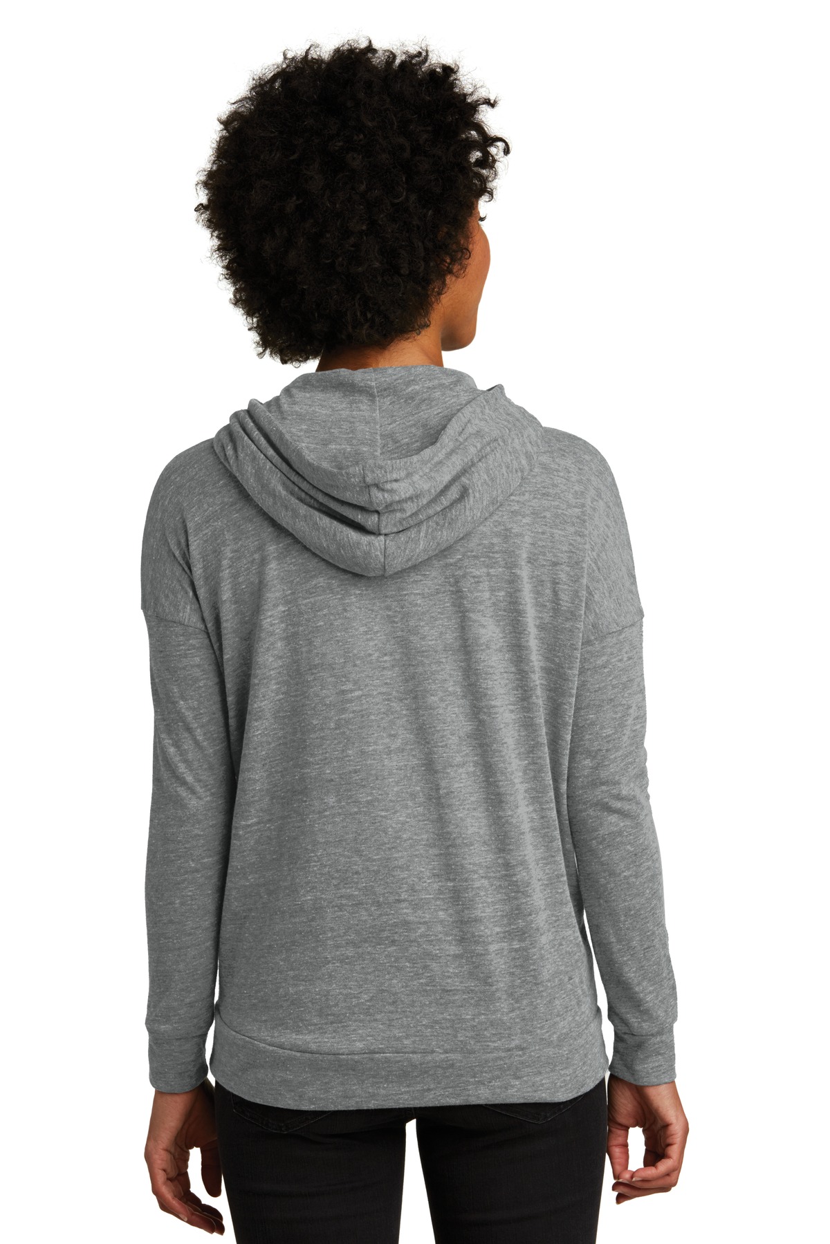 AA2896 Alternative Womens Eco-Jersey Cool-Down Zip Hoodie. AA2896 Alternative Womens Eco-Jersey Cool-Down Zip Hoodie. - Back Image