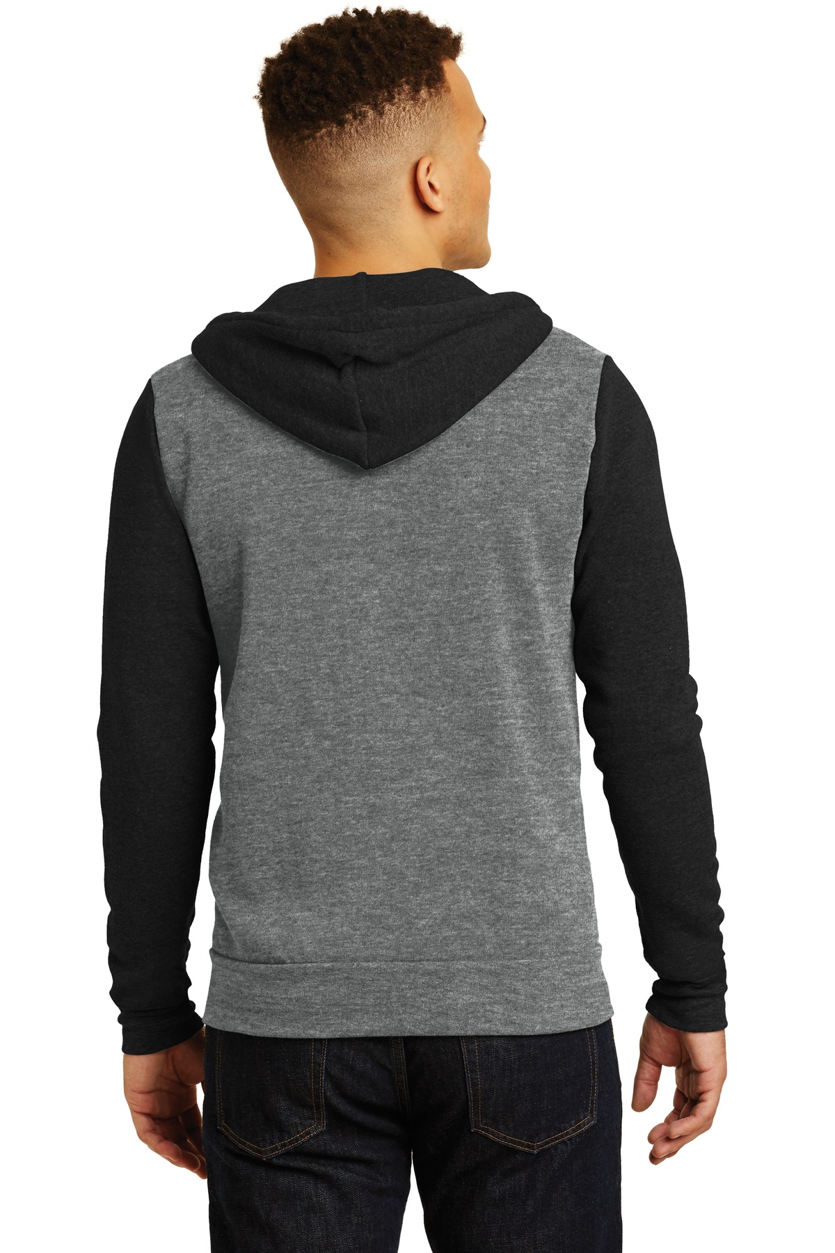 AA32023 Alternative Colorblock Rocky Eco -Fleece Zip Hoodie. - Back Image