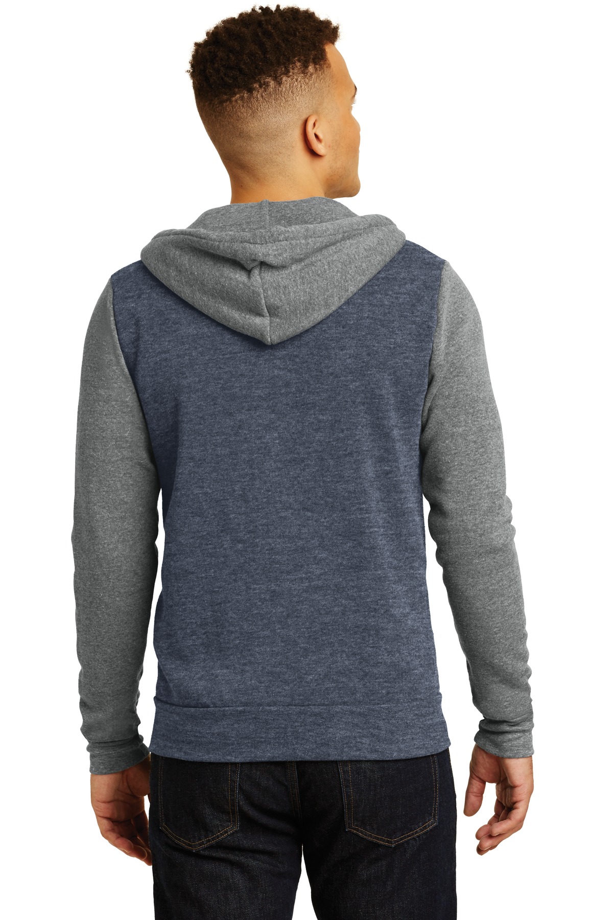 AA32023 Alternative Colorblock Rocky Eco -Fleece Zip Hoodie. AA32023 Alternative Colorblock Rocky Eco -Fleece Zip Hoodie. - Back Image