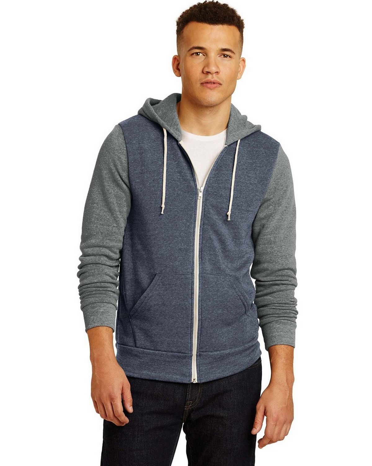 AA32023 Alternative Colorblock Rocky Eco -Fleece Zip Hoodie. AA32023 Alternative Colorblock Rocky Eco -Fleece Zip Hoodie.